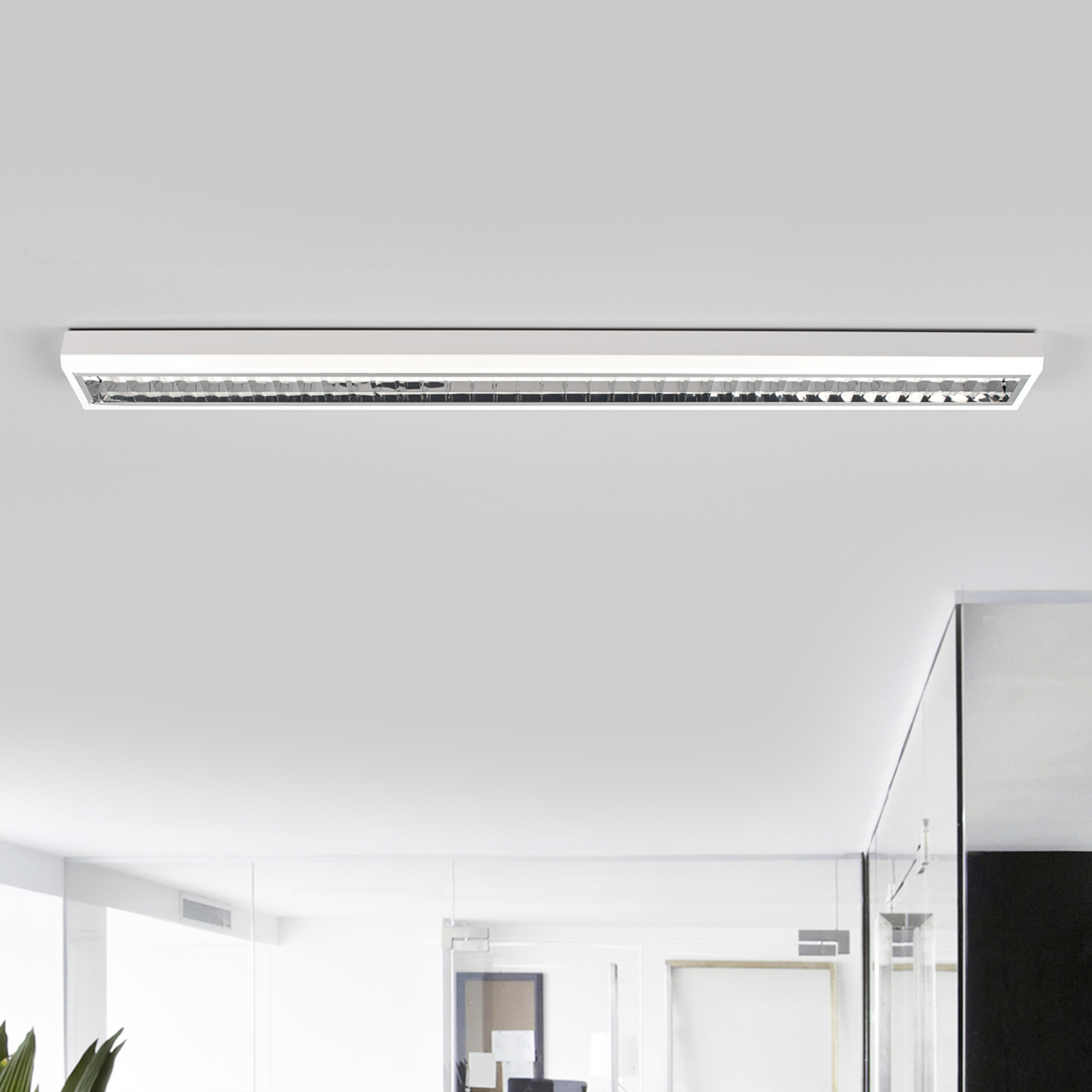 LED louvre light for offices, 33 W, 3,000 K