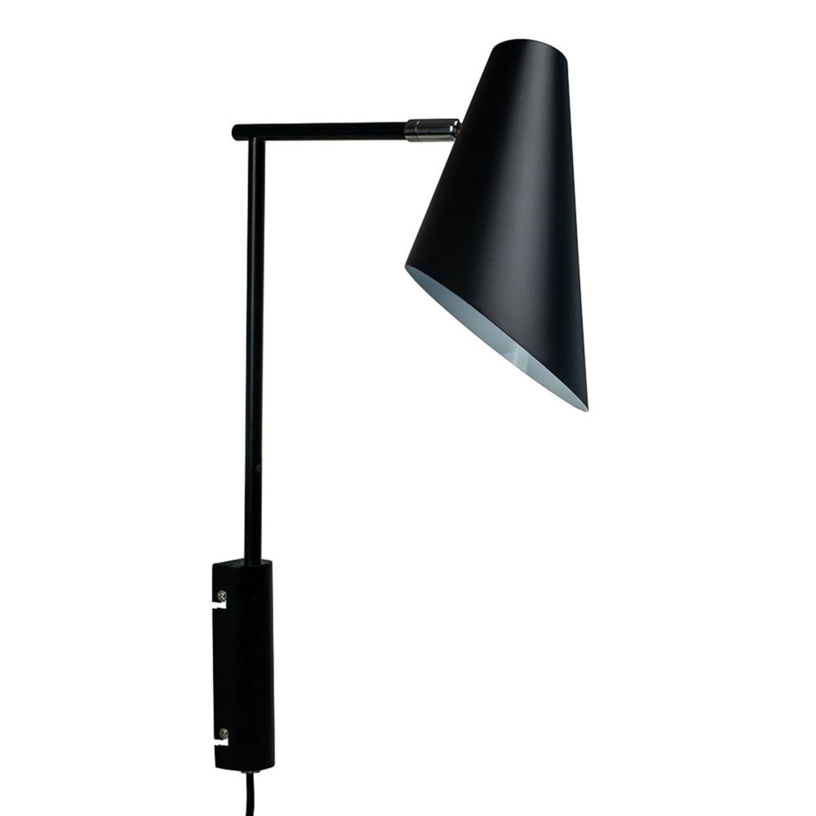 Dyberg Larsen Cale wandlamp hoogte 46 cm zwart