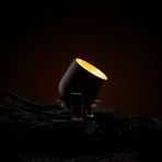 SLC Cup downlight empotrada LED negro/oro 3.000K