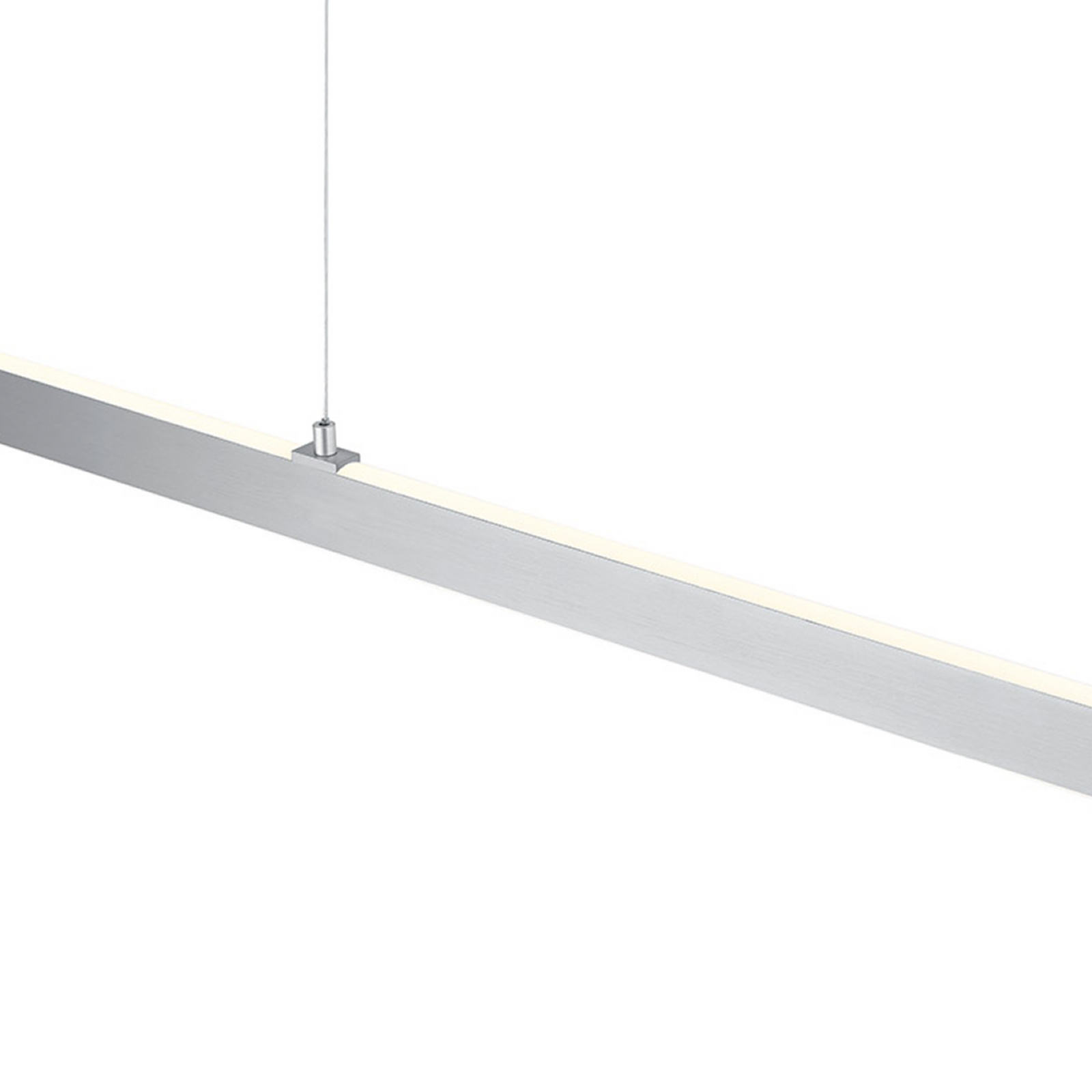 Lámpara colgante LED Karo, aluminio, longitud 130 cm, metal, CCT Lámpara colgante LED Karo, aluminio, longitud 130 cm, metal, CCT
