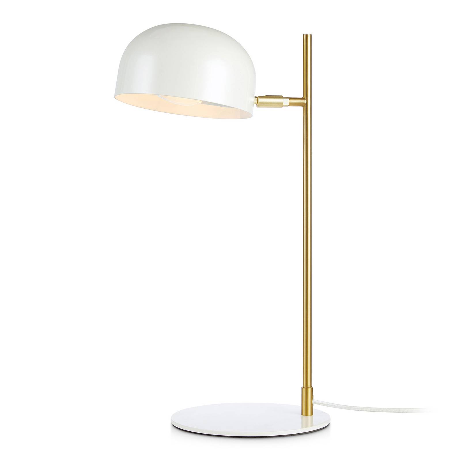 Markslöjd Lámpara de mesa - Lámpara escritorio - Salón / Comedor - blanco, latón - Metal