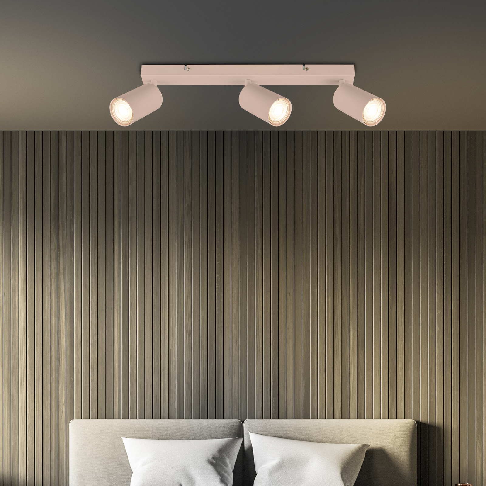 Downlight Tip, beige, 3 luces, metal, GU10, orientable Downlight Tip, beige, 3 luces, metal, GU10, orientable