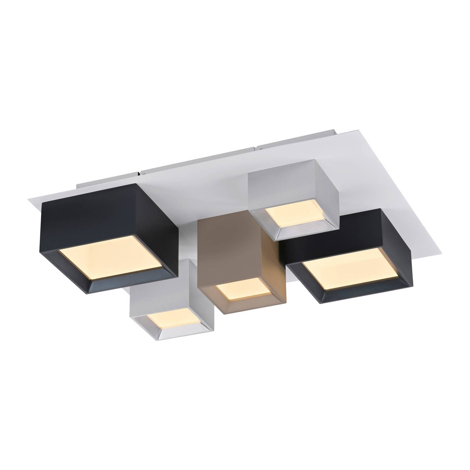 LED-Deckenlampe PURE Manhatten, multicolor, 5-flg., CCT