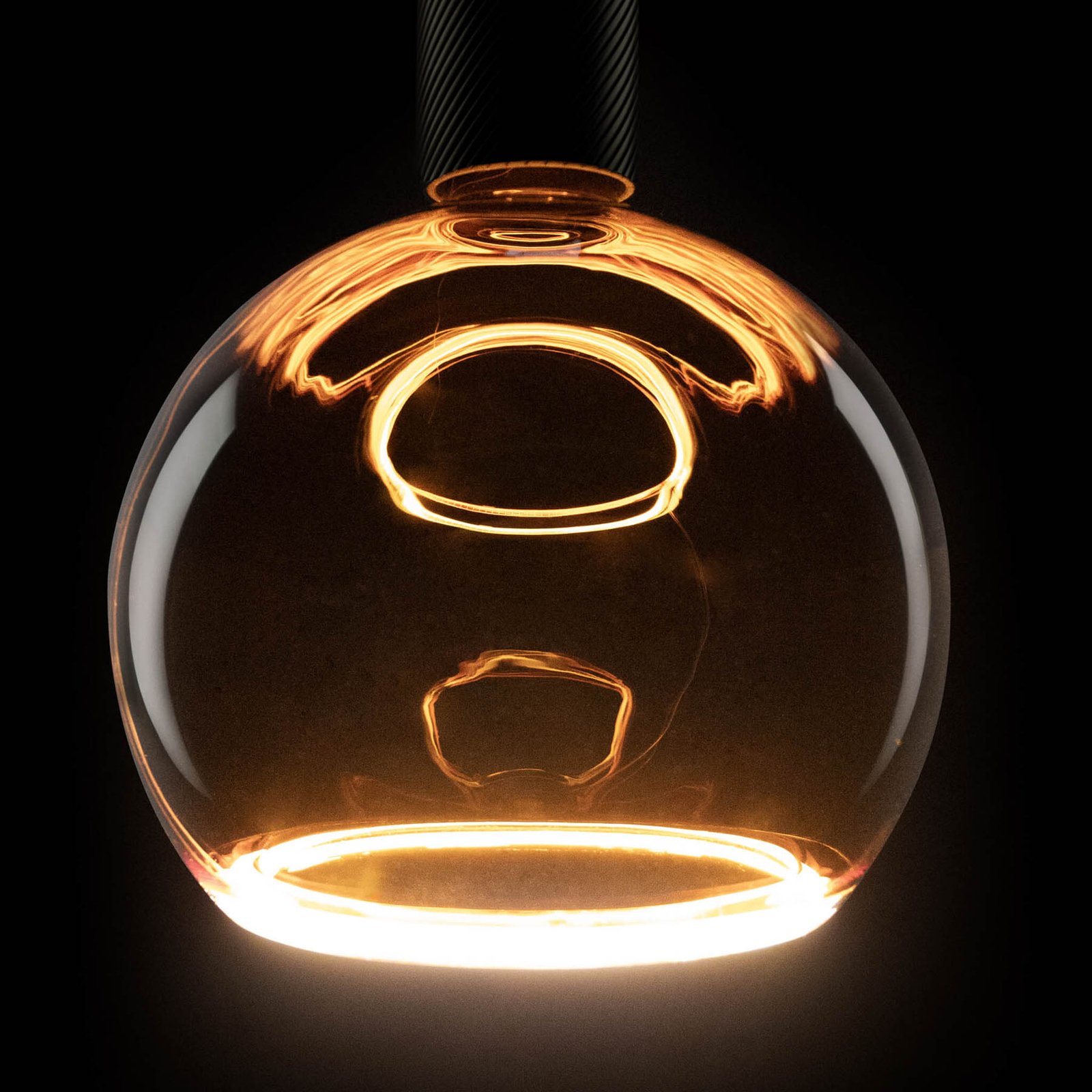 SEGULA Ampoule globe LED Floating, E27 orange G200 6 W 922 dim