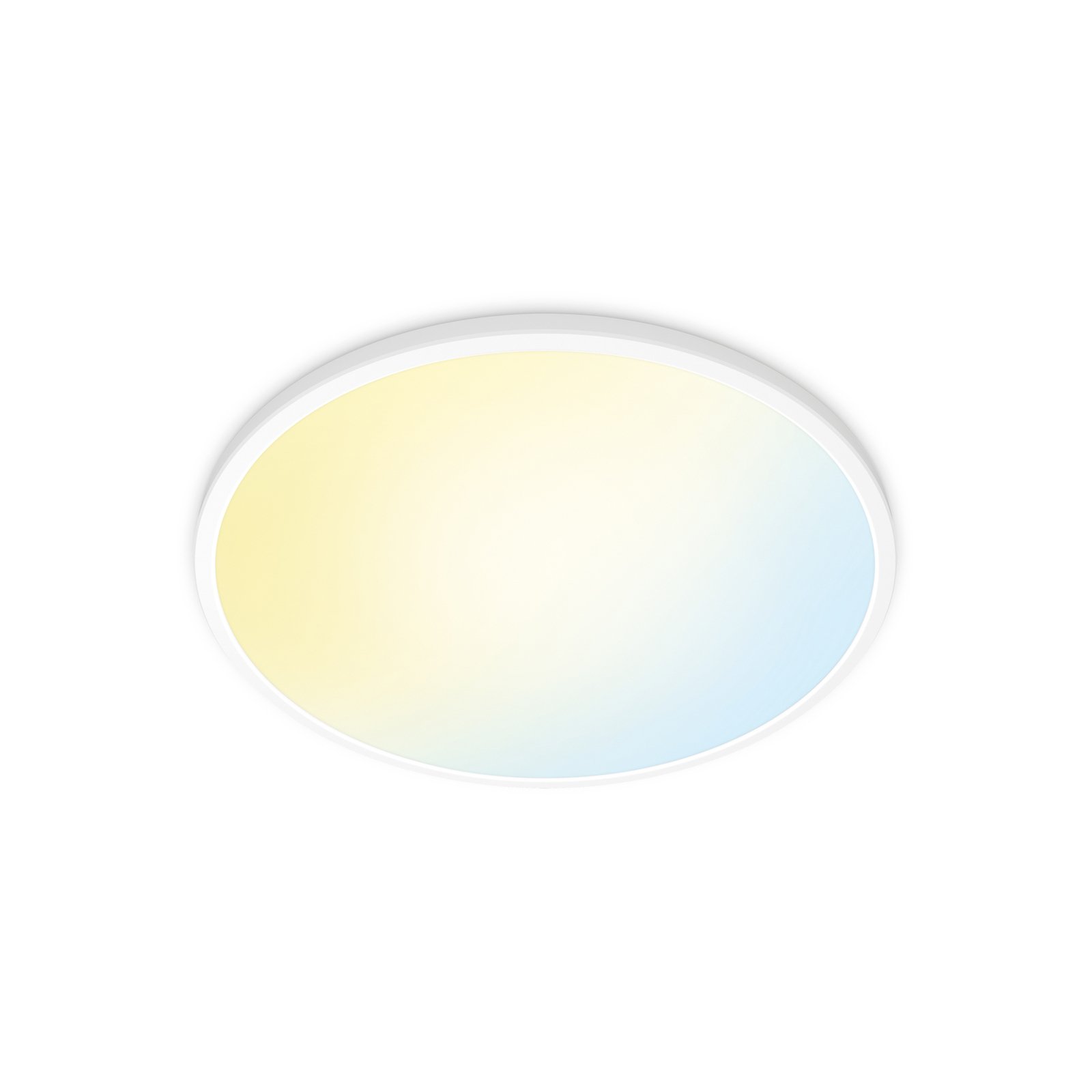 WiZ SuperSlim LED-Deckenleuchte CCT Ø55cm weiß