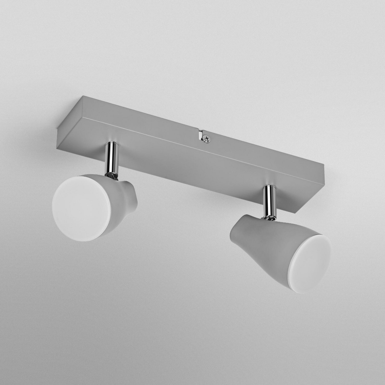 OSRAM Deckenstrahler PEAR, grau, 2-flammig, GU10-LED 2.700 K