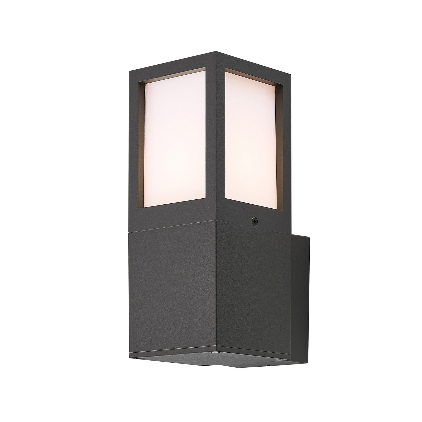 Außenwandleuchte Facado 2 Square, Alu, dunkelgrau, E27