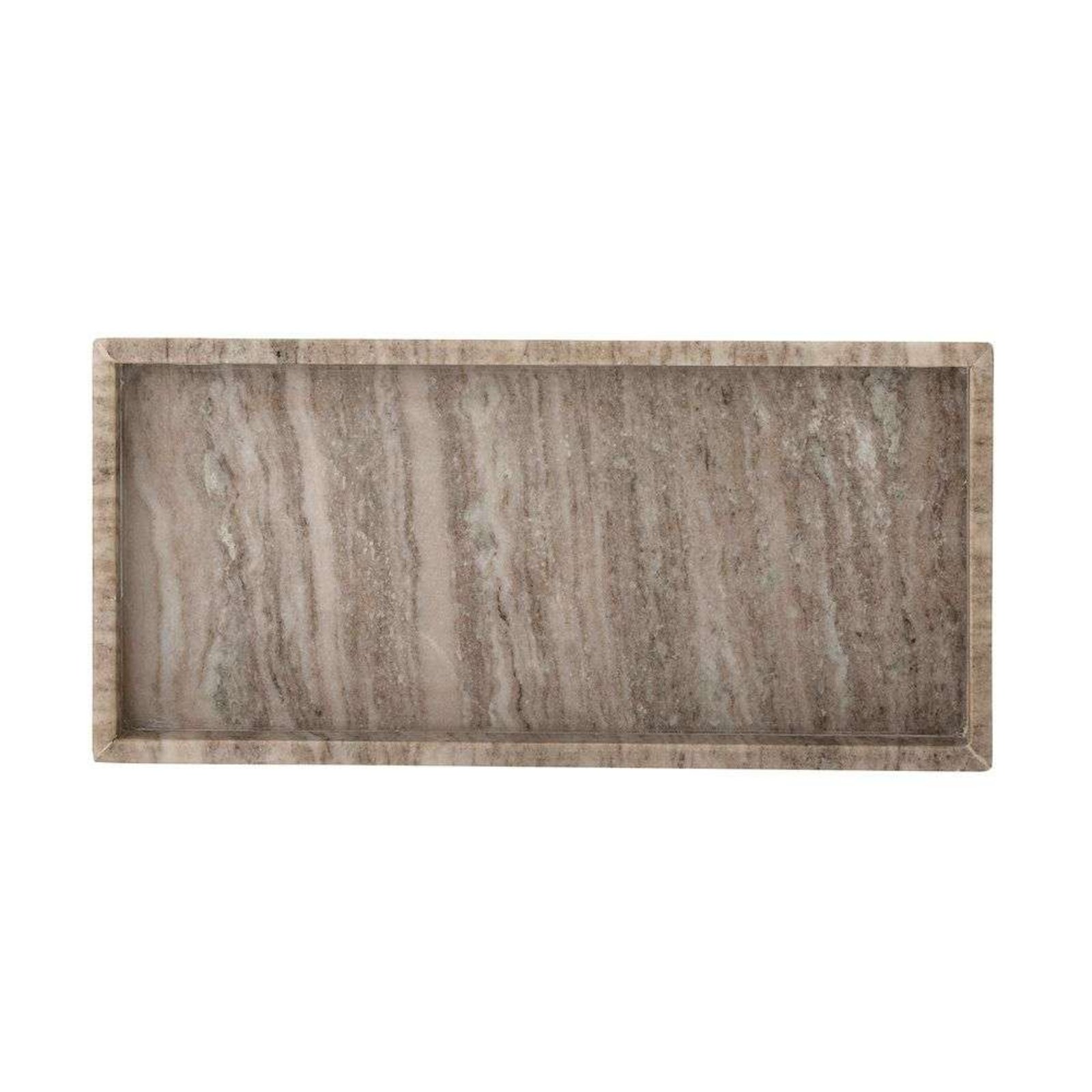 Majsa Tray L38 Brown Marble - Bloomingville