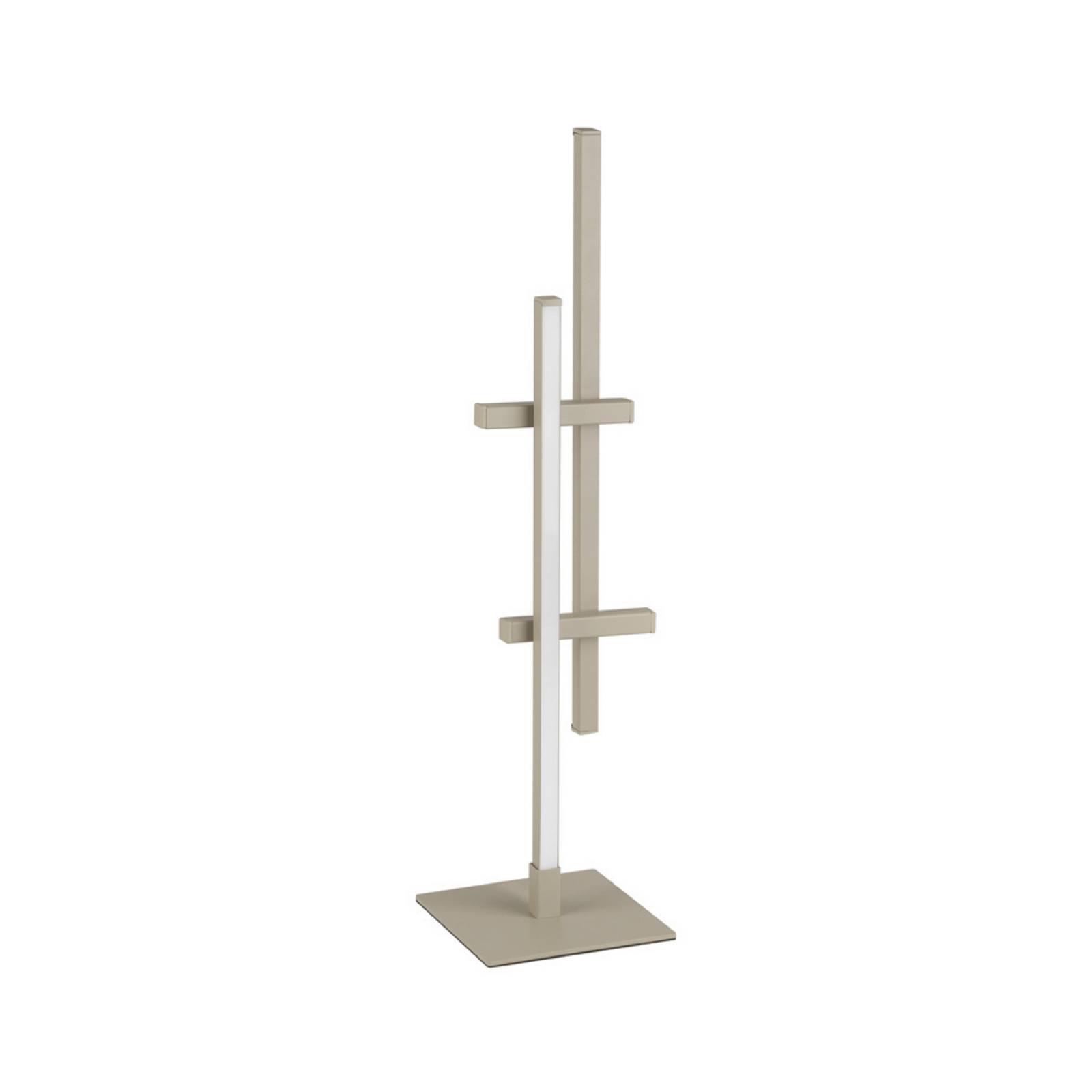 EGLO LED-Tischleuchte TREPILIANO, beige, Höhe 47 cm, Metall