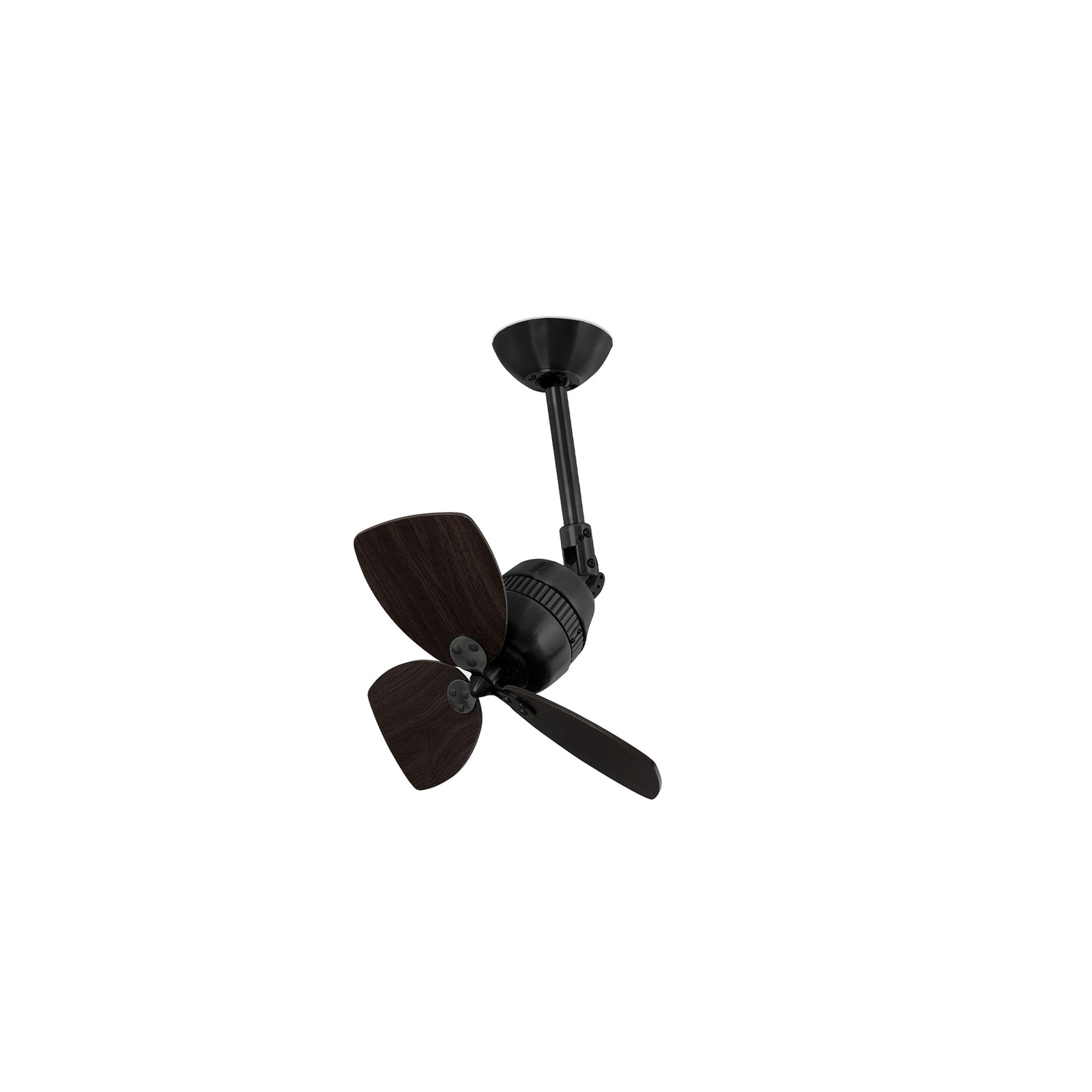 Vedra ceiling fan, black/walnut