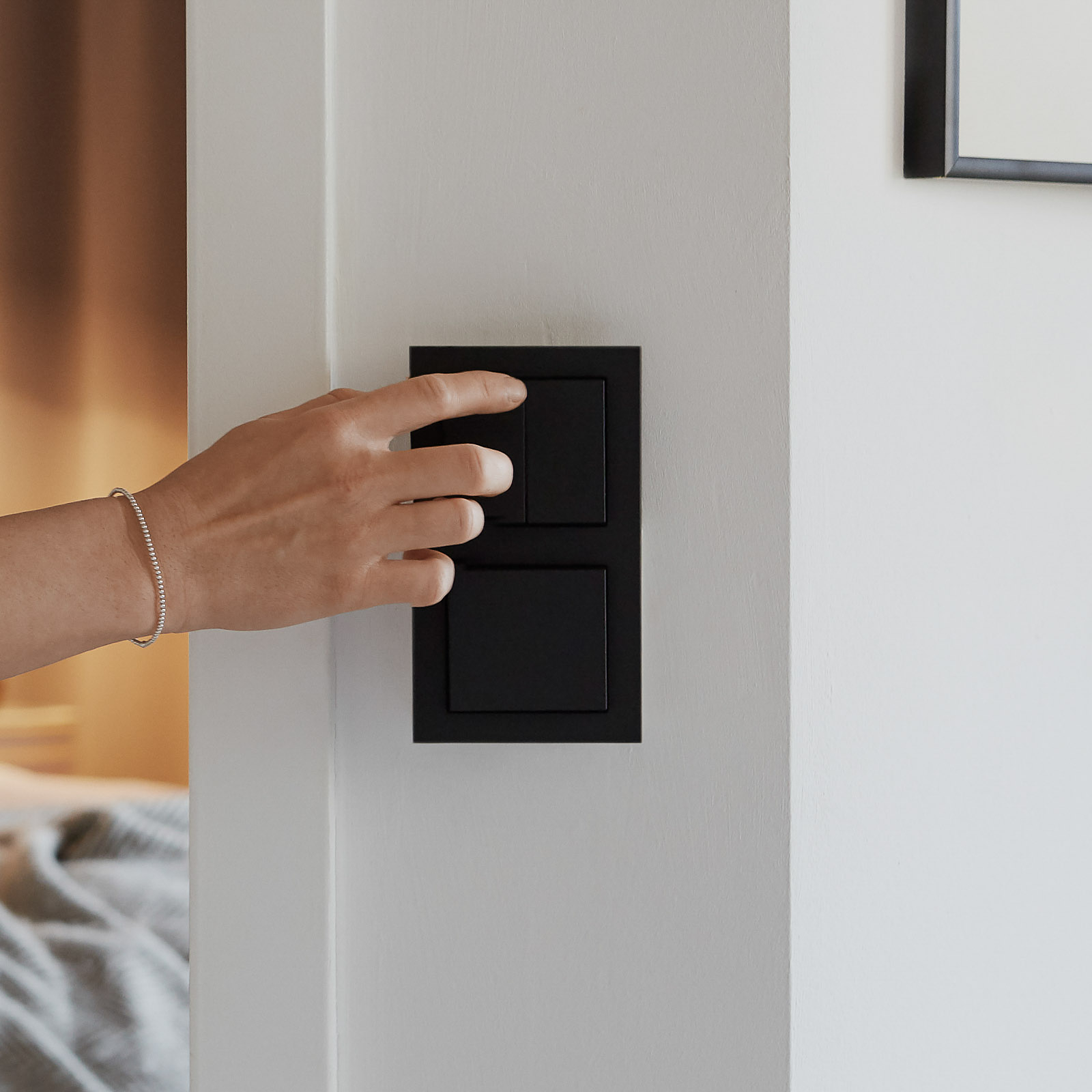 Senic Smart Switch Philips Hue, 3-er, schwarz matt