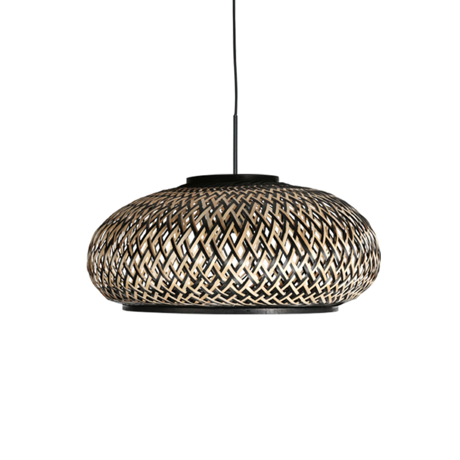 Sparkled Light 4476ZW lógó lámpa, fonott bambusz, Ø 50 cm