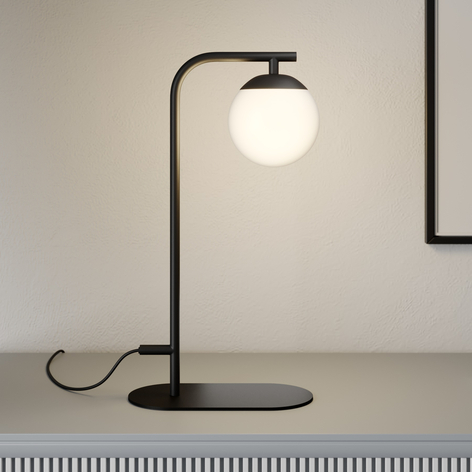 Lucande Rama LED tafellamp met glazen kap