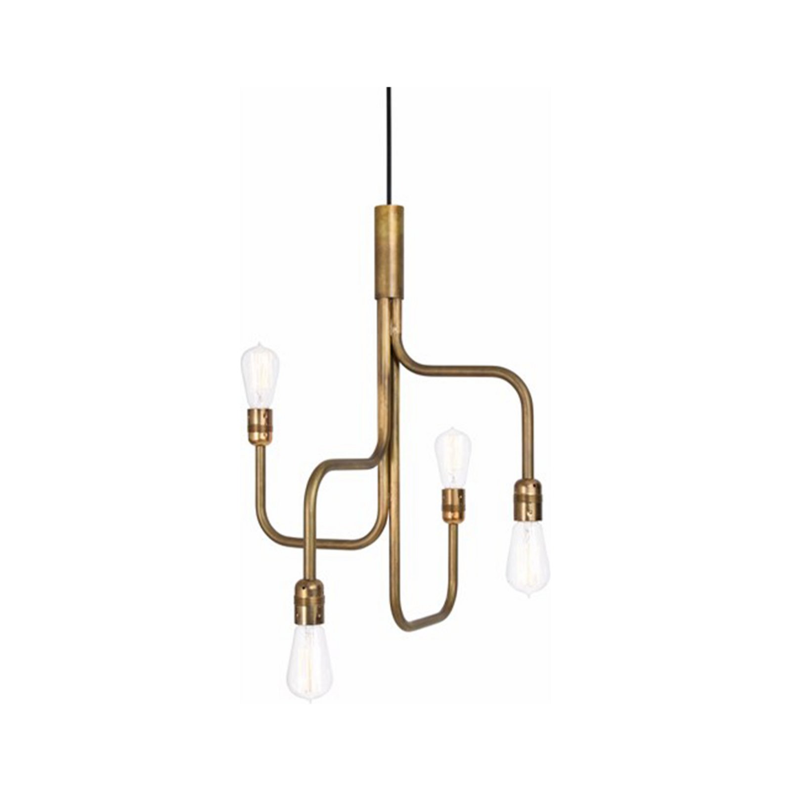 Strapatz 4 Lustră Pendul Ø450 Raw Brass - Konsthantverk