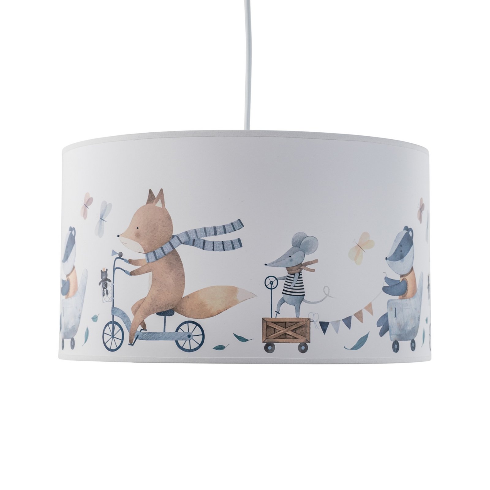 Hängeleuchte Ferdi Kids, Textil, weiß, bunt Hängeleuchte Ferdi Kids, Textil, weiß, bunt