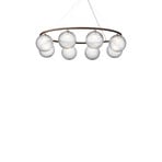 Miira 8 Oval Lustr Dark Bronze/Optic Clear - Nuura