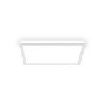Plafonnier LED Tava A, 29x29 cm, plastique, blanc