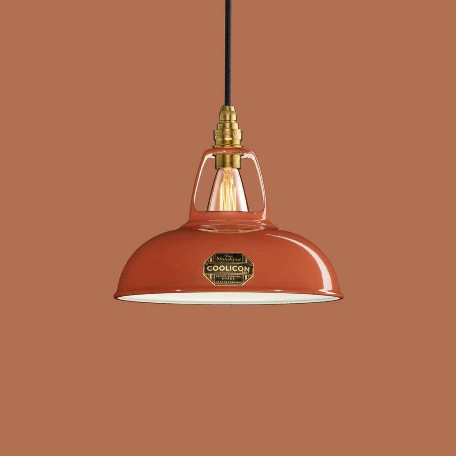 Original 1933 design pendellampe Terracotta Coolicon - Stue - Metal