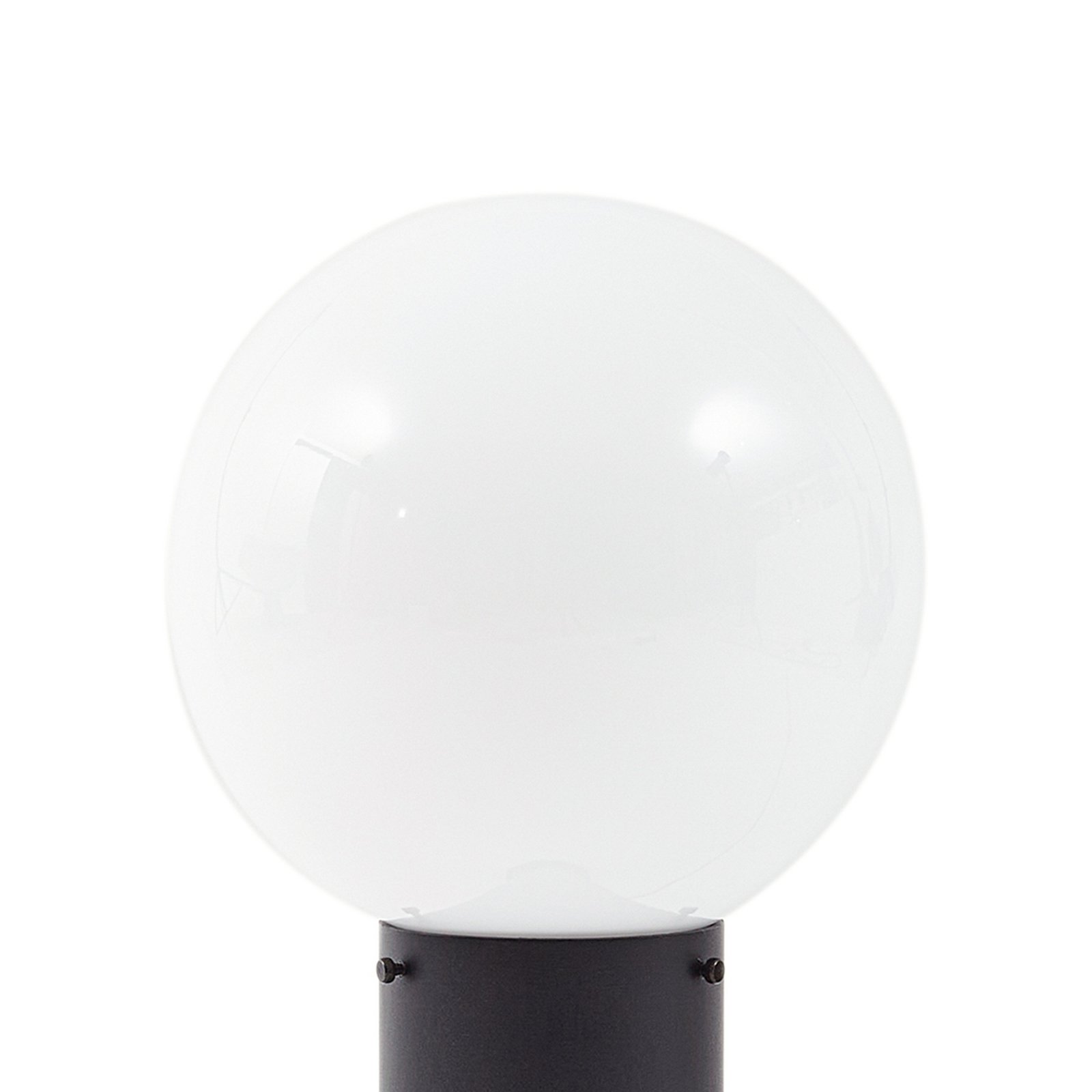 Dangan sokkellampe, højde 60 cm, glas, hvid, metal - Lindby