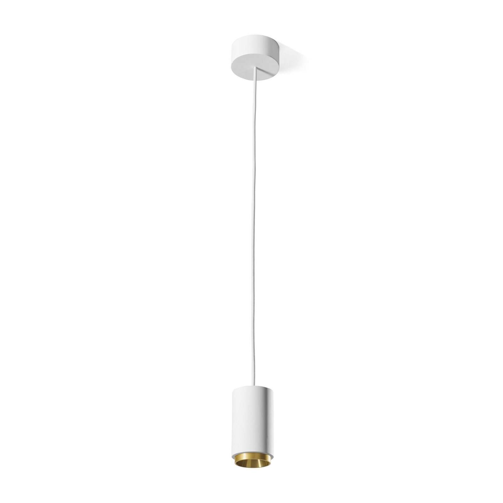 Propilei pendant light, white/black/brass/copper, plaster