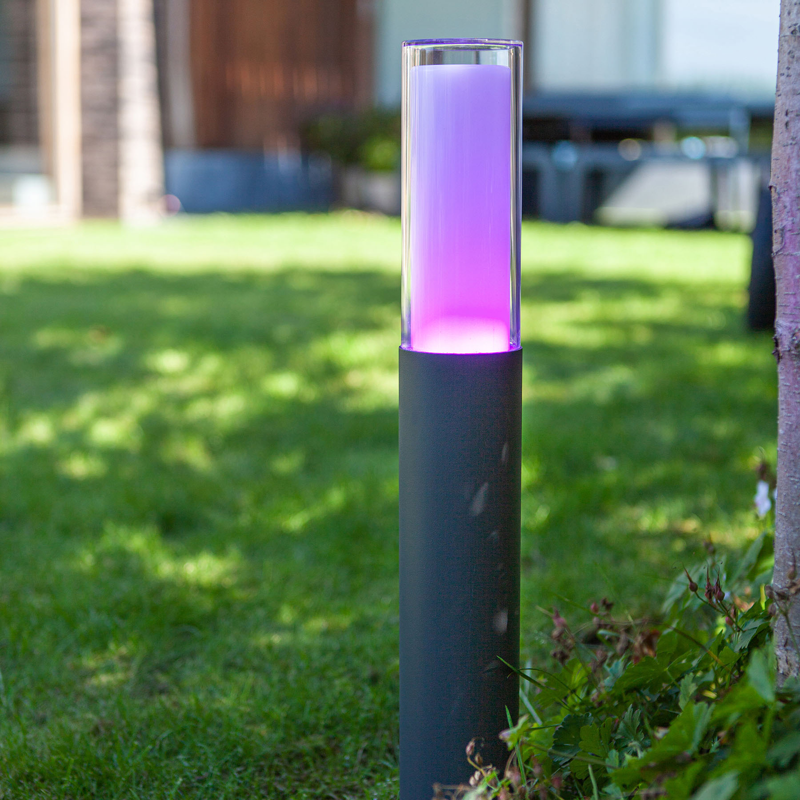 LED pedestal light Dropa, RGBW smart controllable