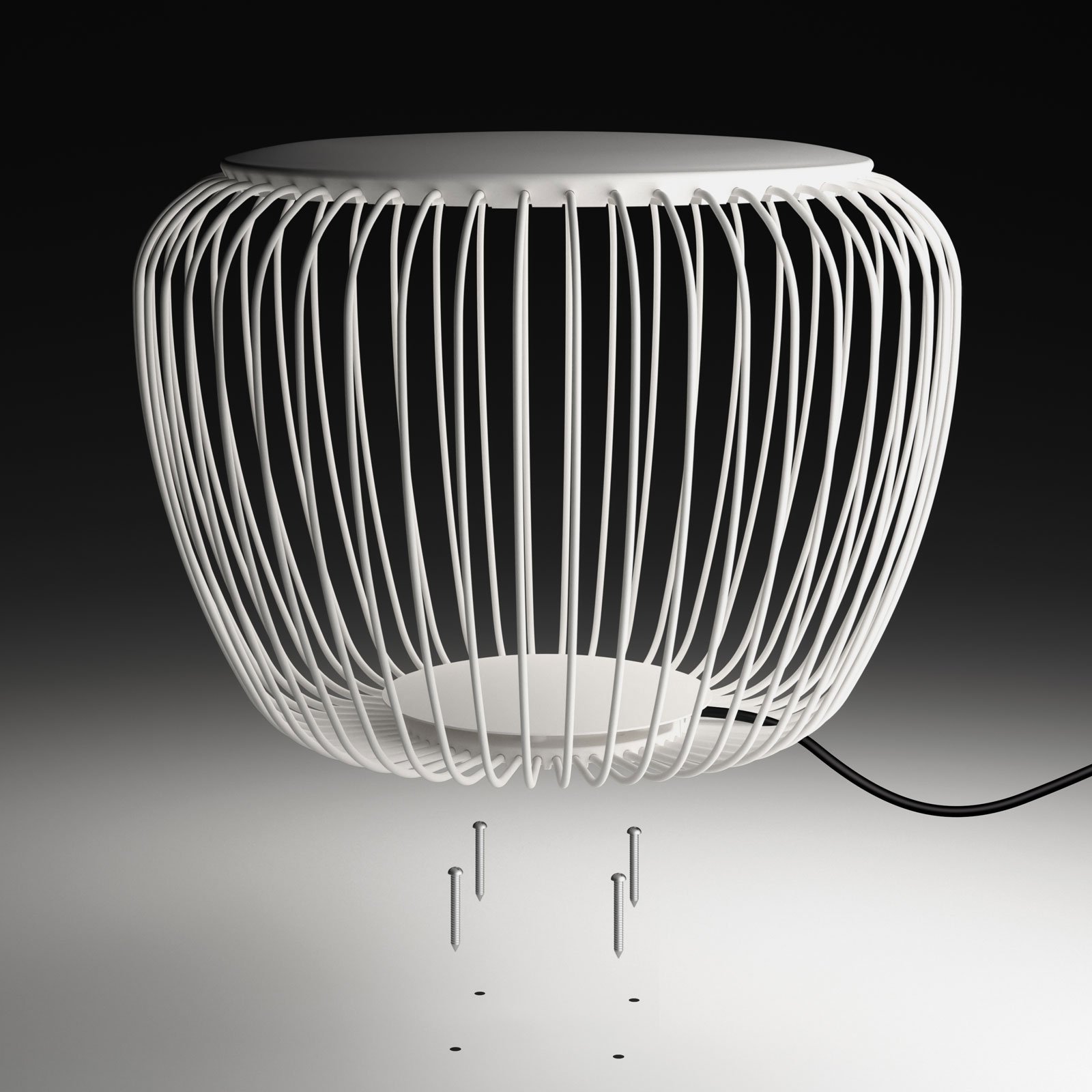 Meridiano 4710 Außenleuchte, Ø 64 cm, creme - Vibia Meridiano 4710 Außenleuchte, Ø 64 cm, creme - Vibia