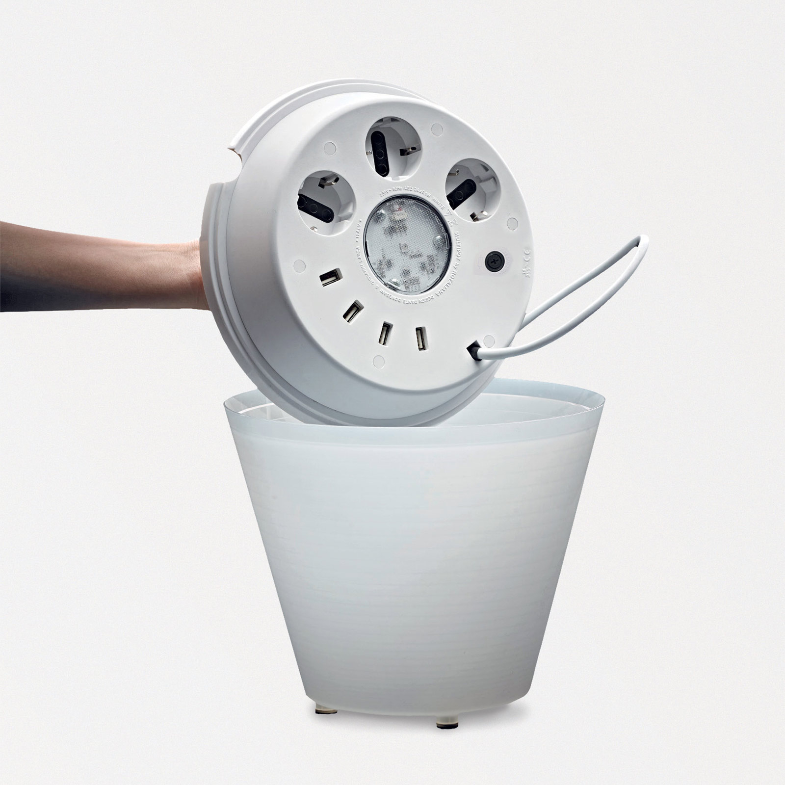 Lámpara de mesa LED MultiPot+ multifuncional Lampara.es