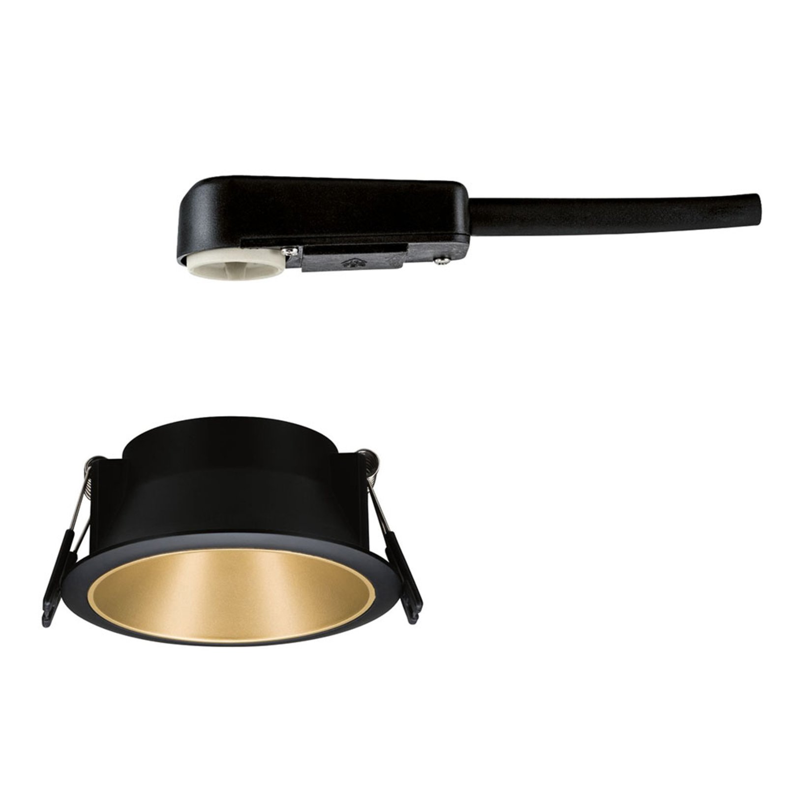 Cole Spotlight GU10, black/gold - Paulmann