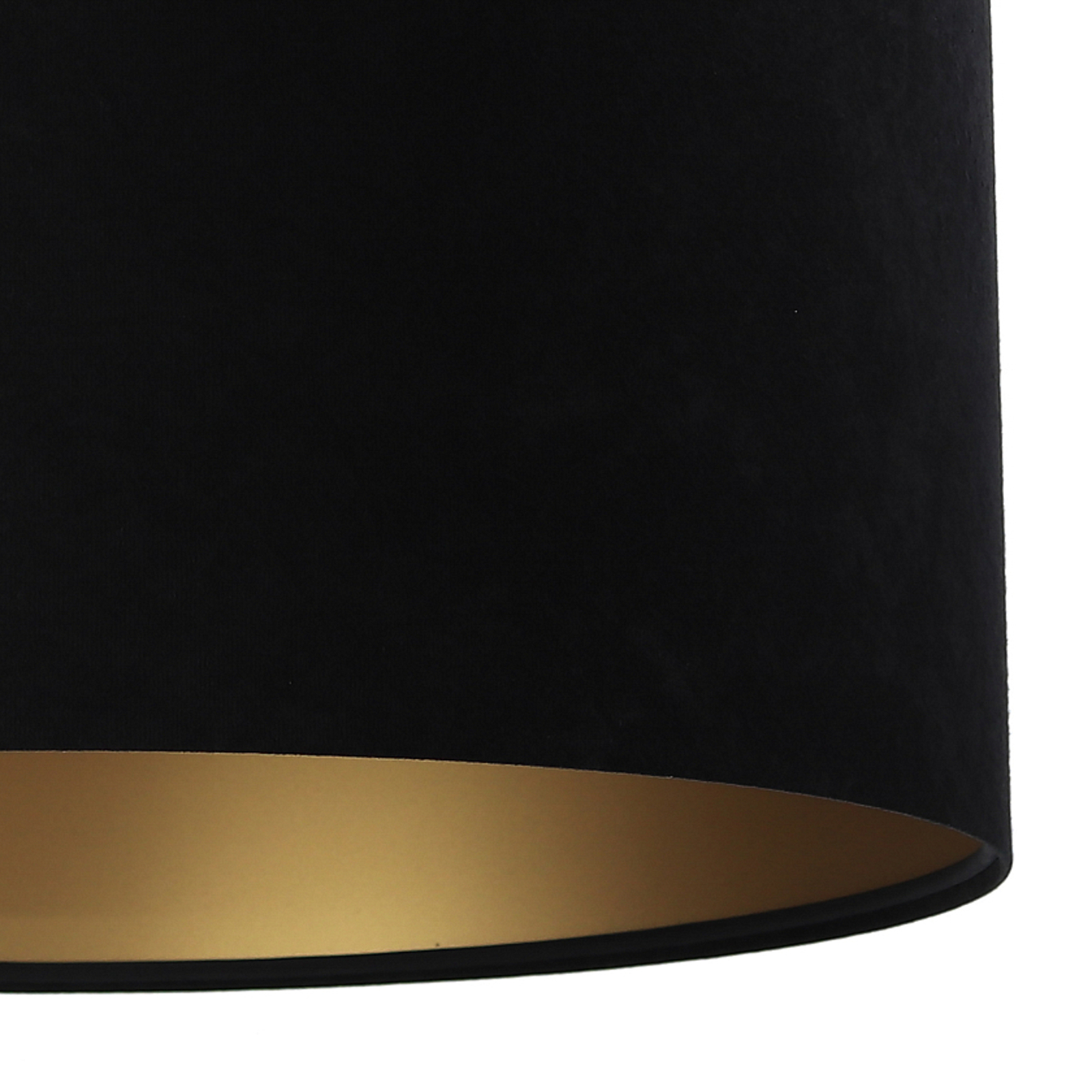 Závesné svietidlo Salina, čierna/zlatá, Ø 40 cm
