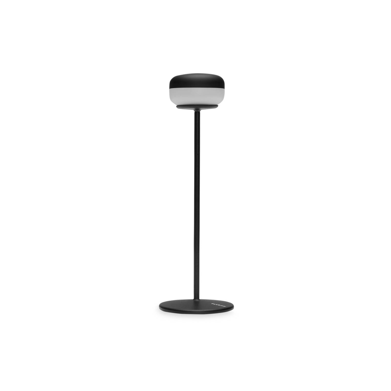 E-shop Dobíjacia stolová lampa Fatboy LED Cheerio, čierna, stmievateľná, IP55