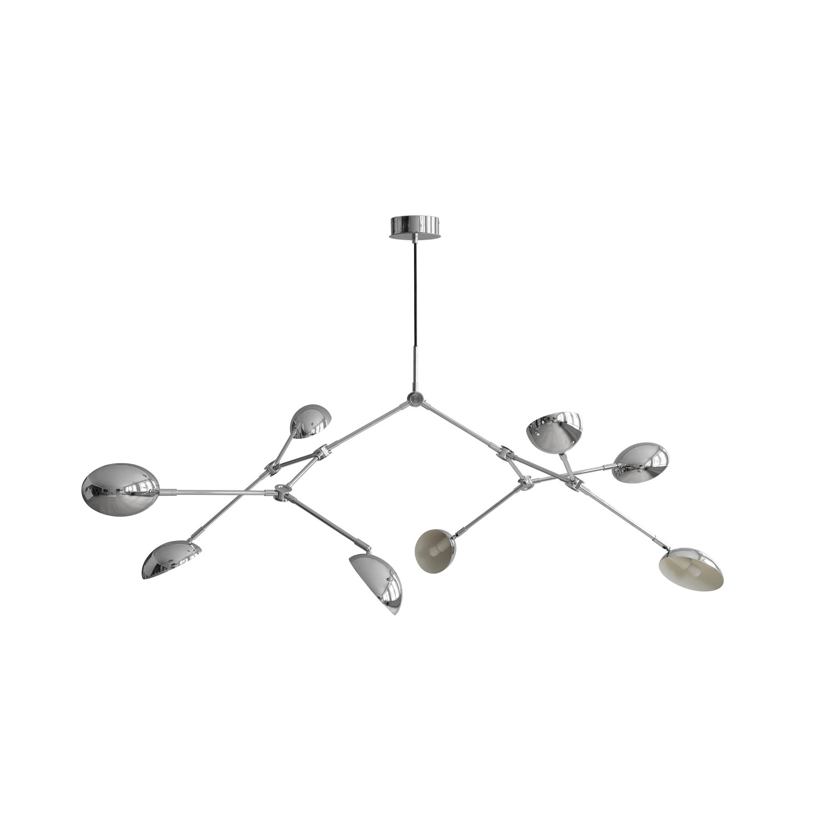 Drop ljuskrona, krom, 85 cm, 8 lampor - 101 Copenhagen