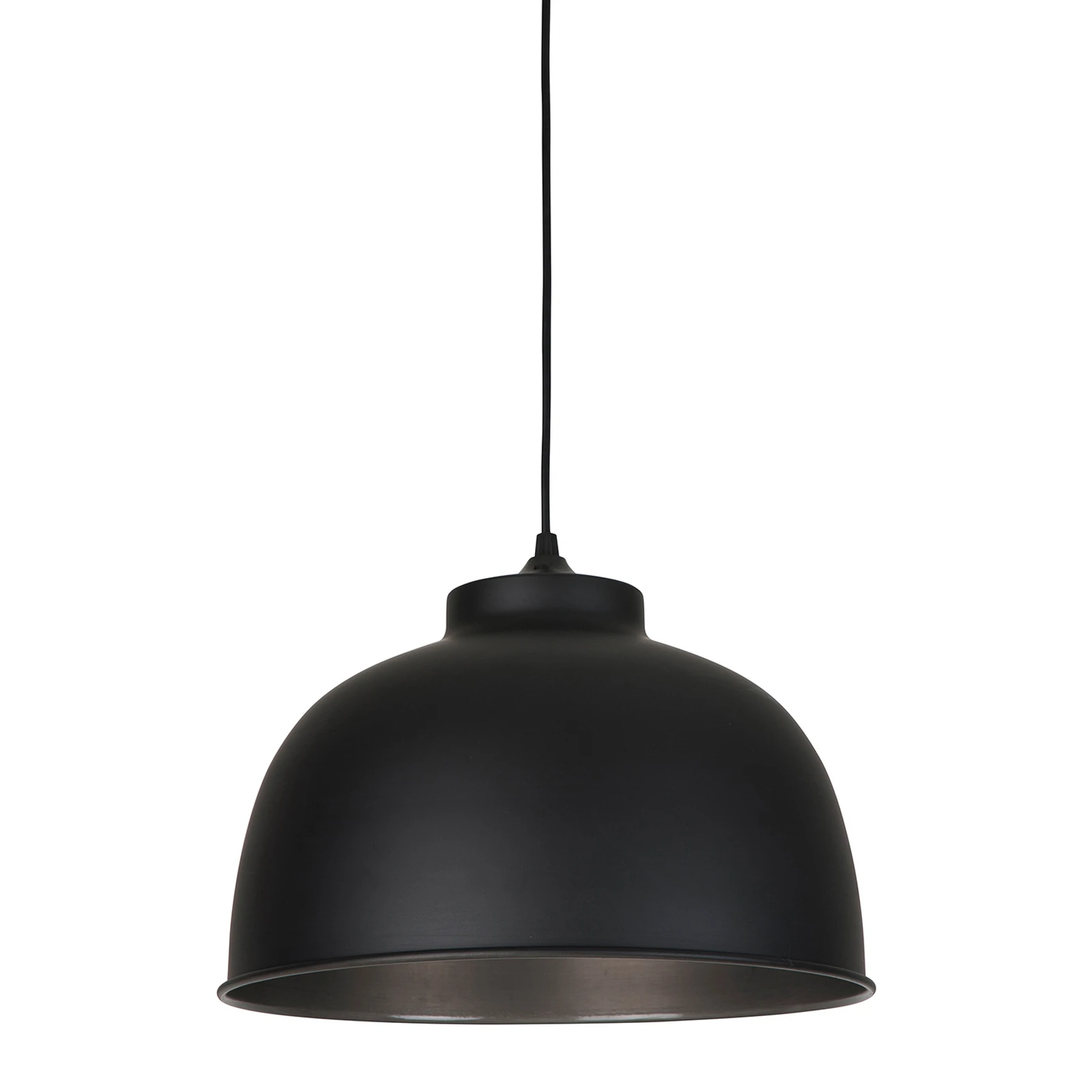 Dock hanging light, matt black, Ø 31 cm, metal