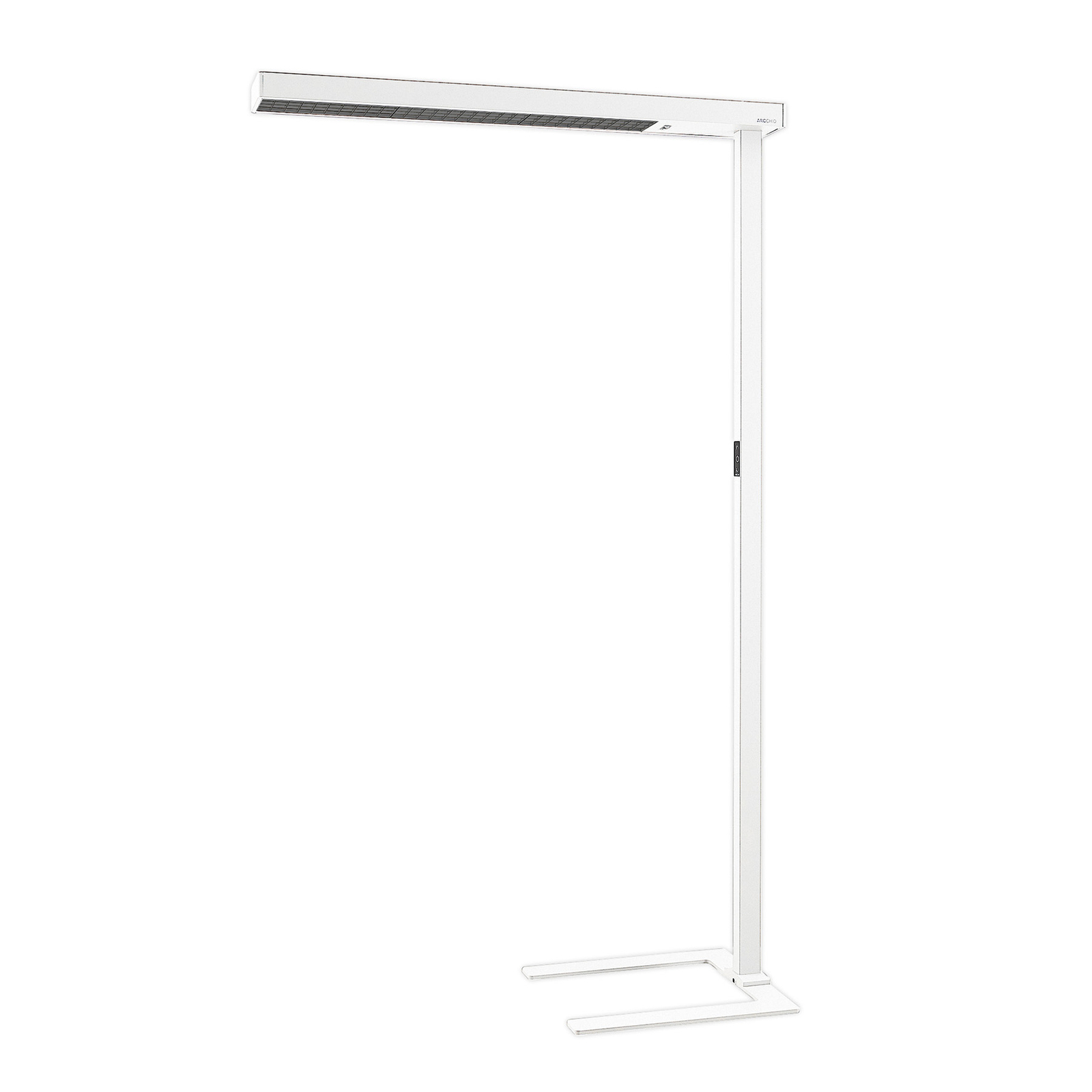 Arcchio LED-Bürostehlampe Susi, weiß, Sensor, Touchdimmer