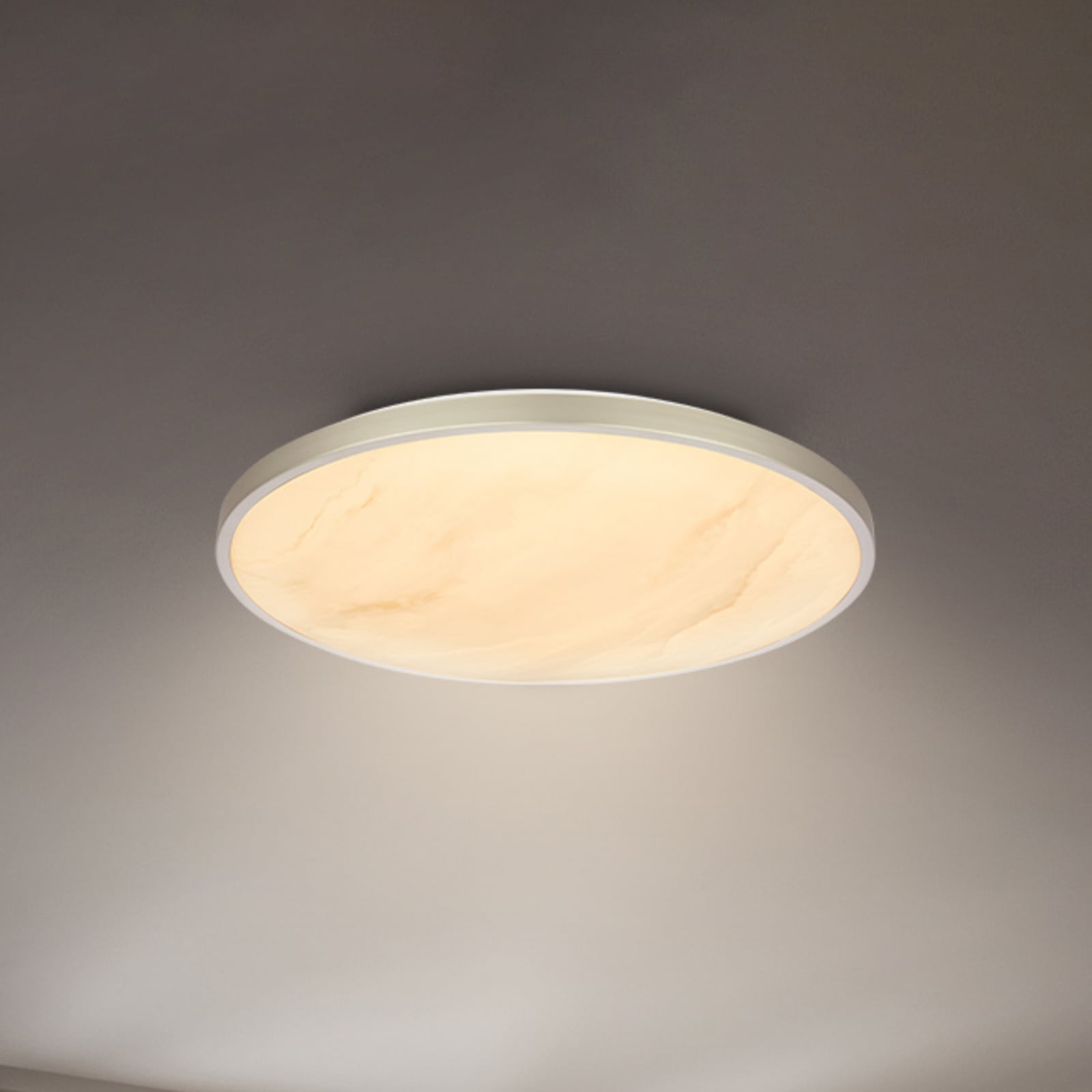 LED-Deckenleuchte Competo, CCT, Ø 38 cm, nickel matt
