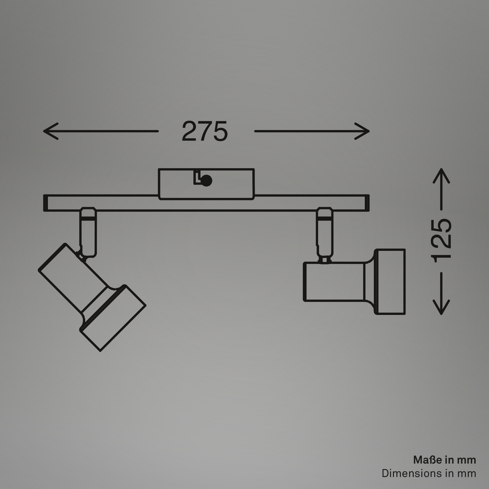 Laevalgusti Tapp, beež, pikkus 28 cm, 2-osaline, metall GU10