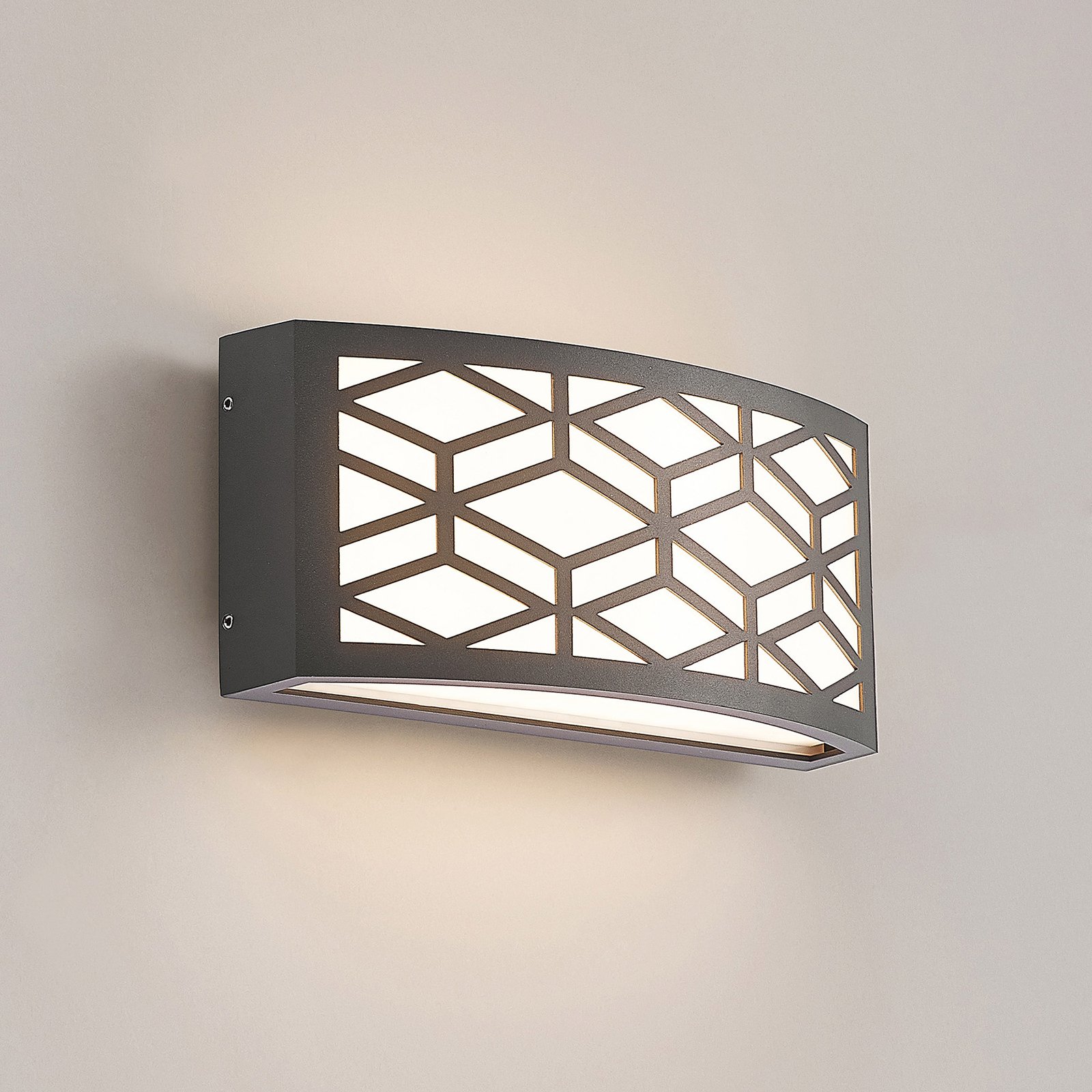 Jakari Deco Outdoor Wall Lamp Dark Grey - Lindby