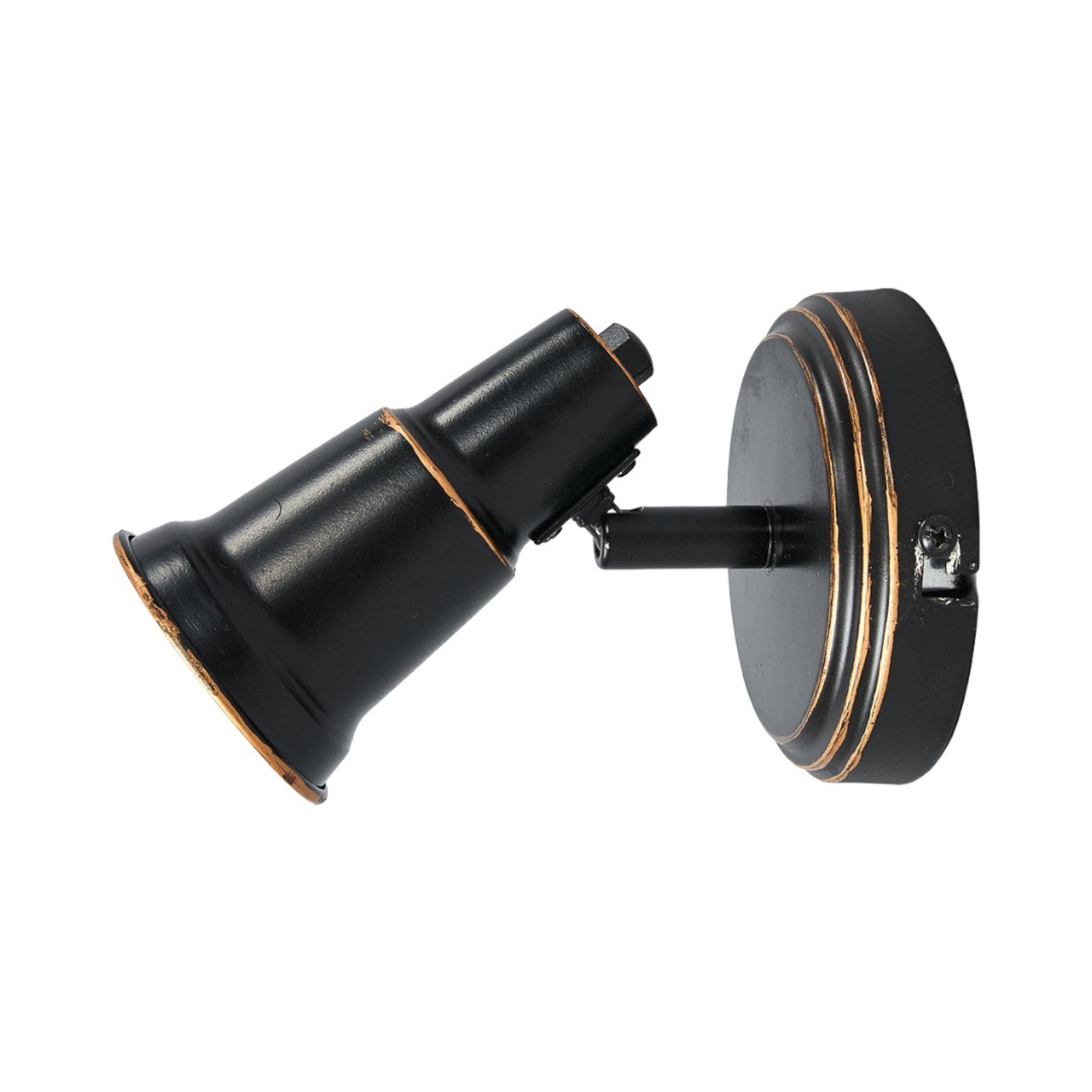 Arielle - lampa ścienna, klasyczna, czarna
