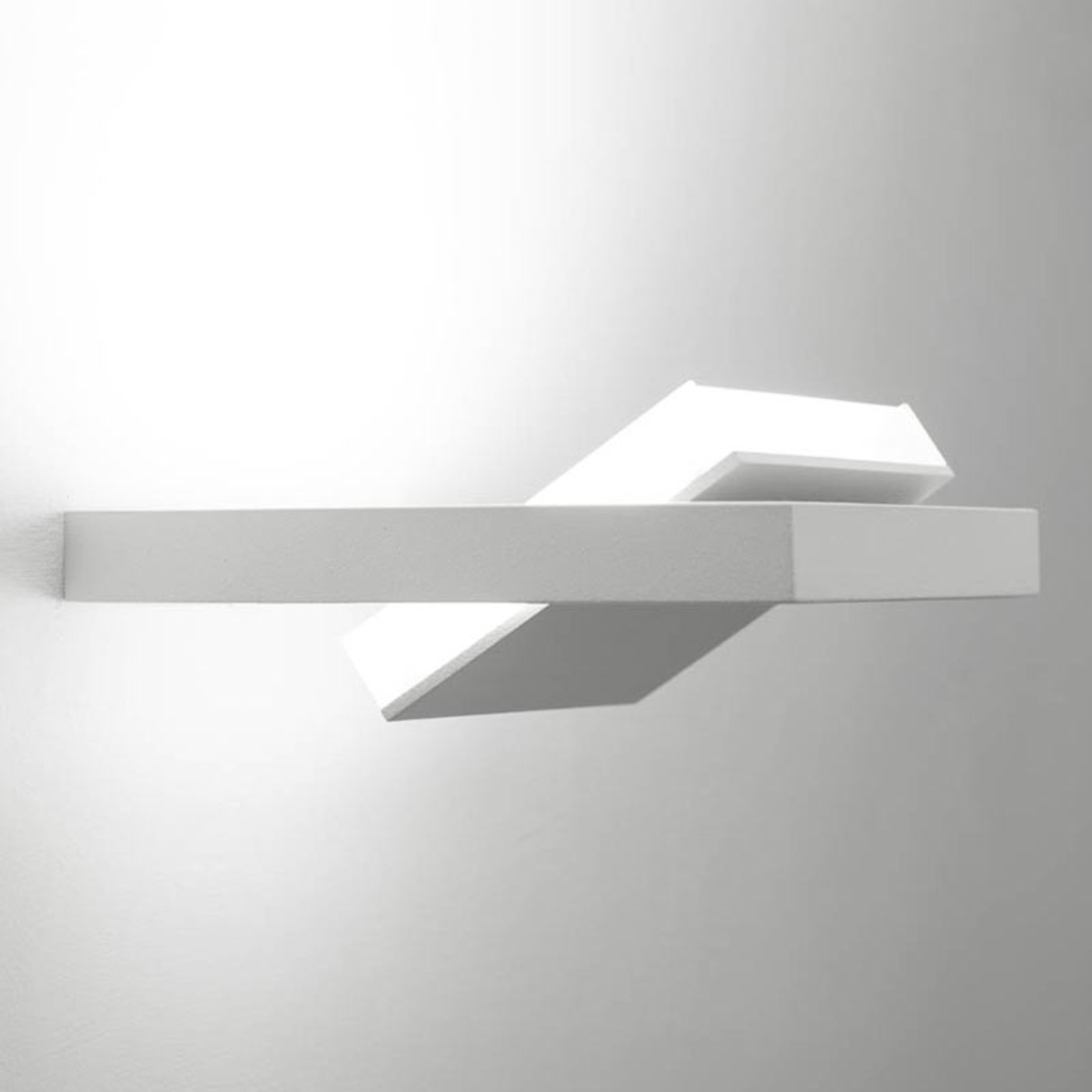 LED fali lámpa Tablet W1, szélessége 16 cm, fehér