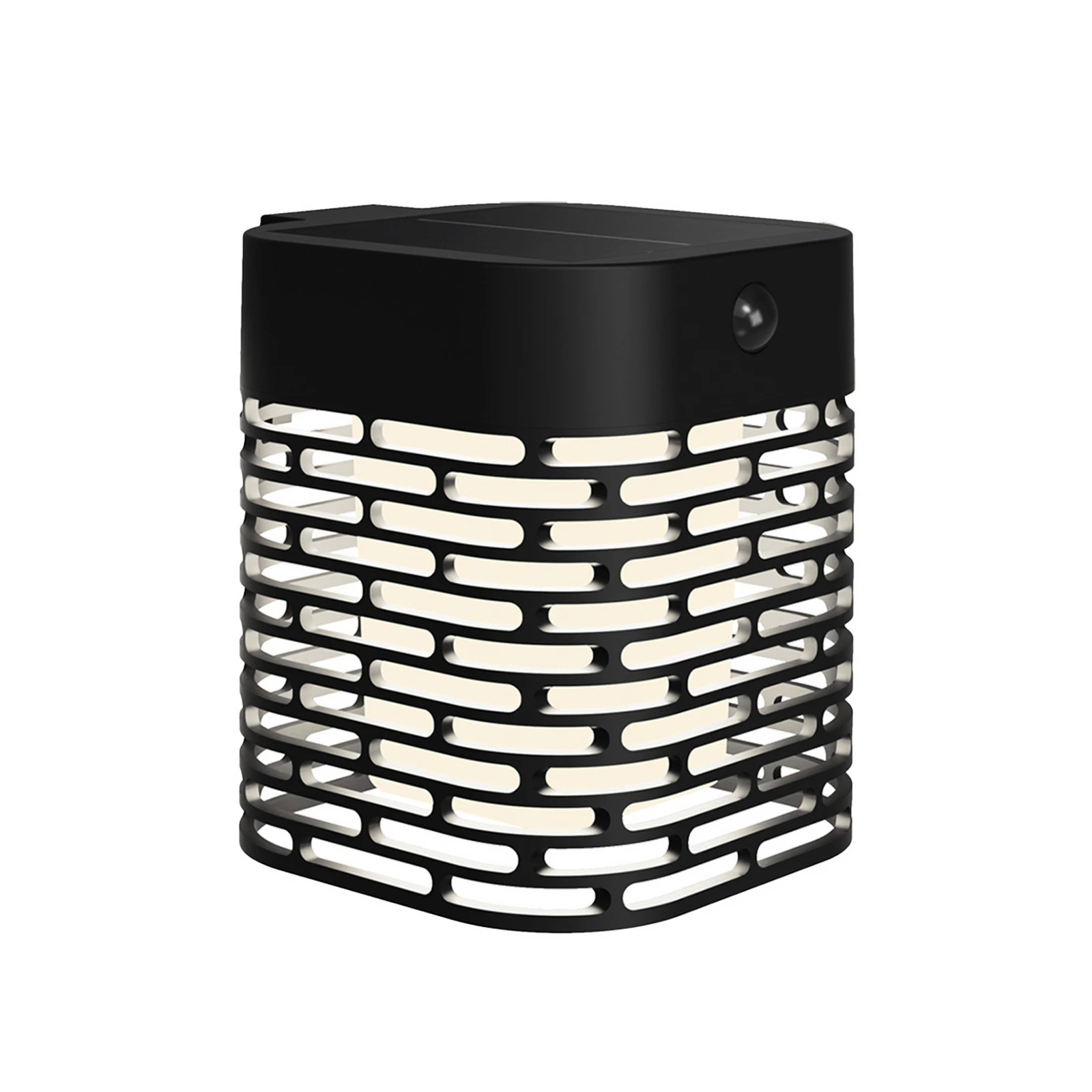 Philips LED-päikesepaneeliga seinavalgusti Hara, must, anduriga, IP44