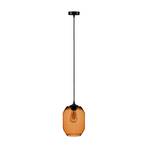 Barrel pendant light Lampshade mouth-blown amber