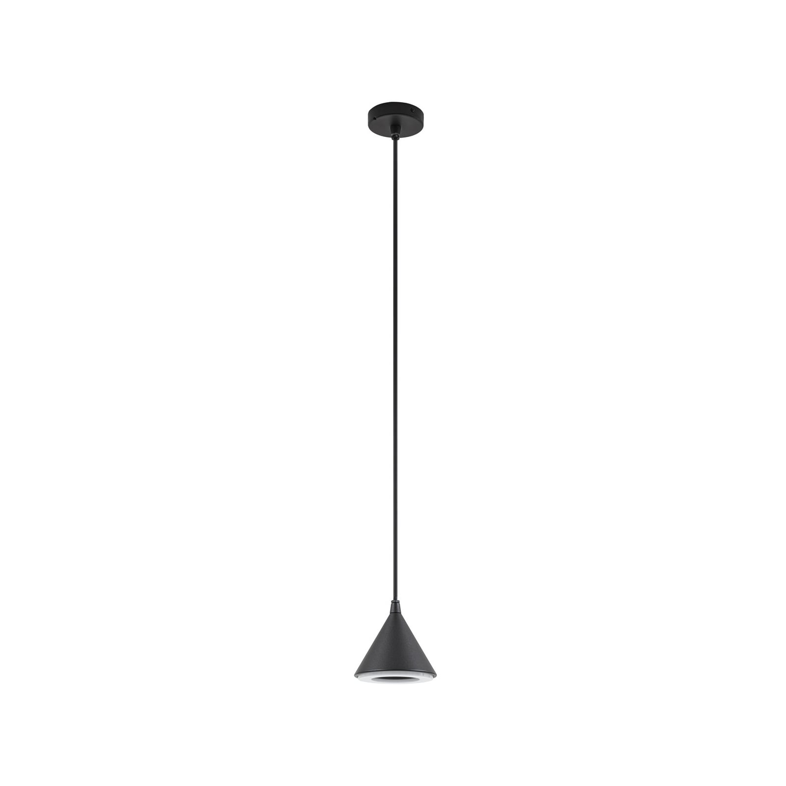 Soran udendørs LED-hængelampe, sort, metal, IP44, Ø 15 cm - Lindby