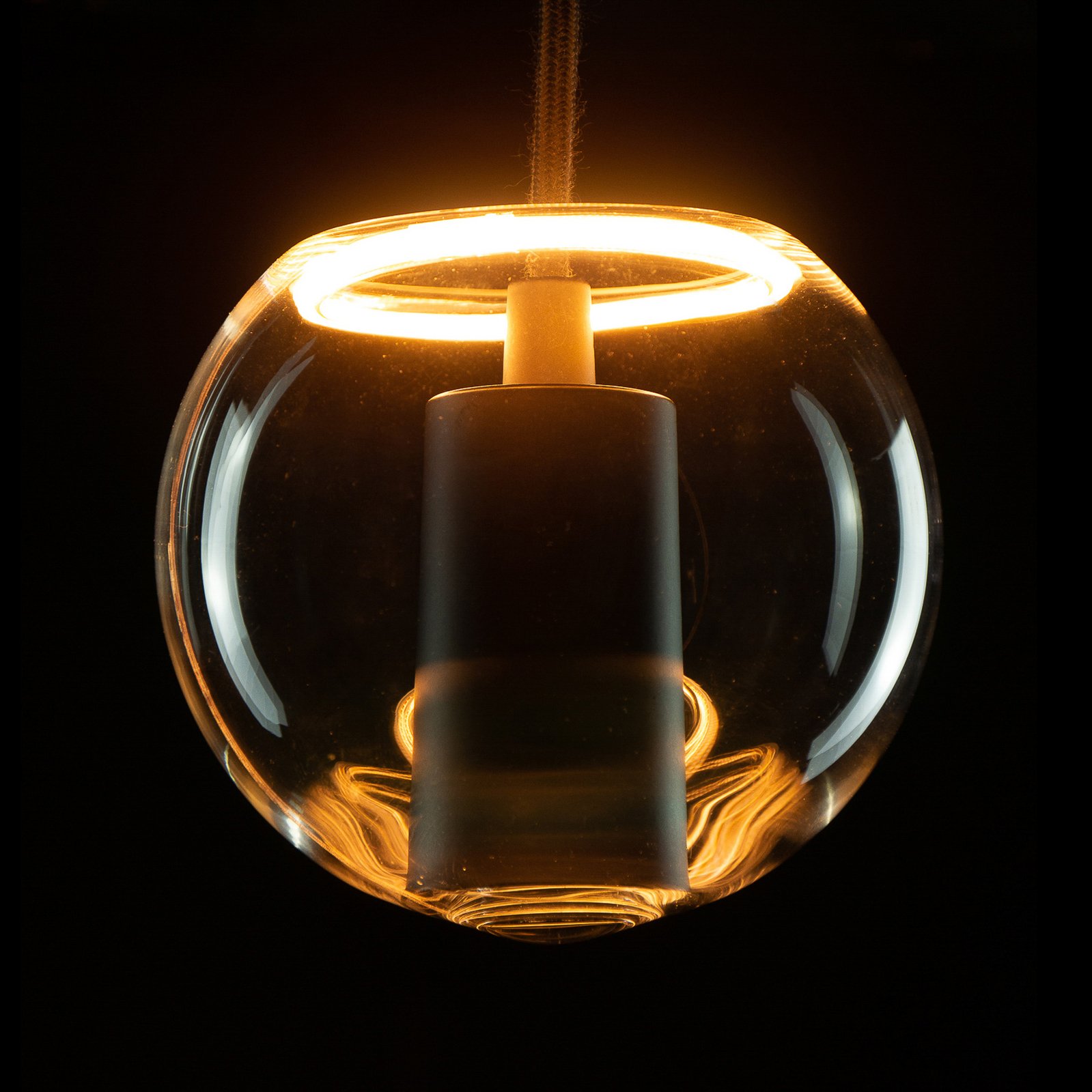 SEGULA LED-Floating-Globe 125 E27 4,5W kirkas sis.