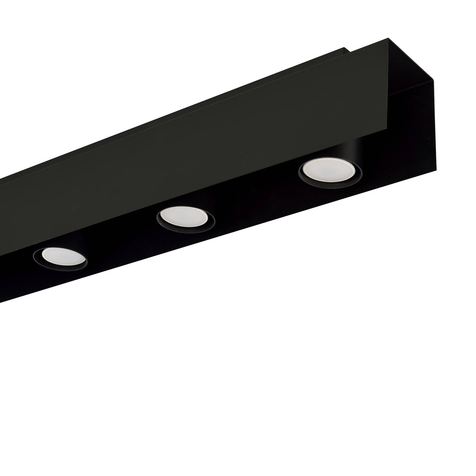 Lampa sufitowa Kenno, czarna, 3-punktowa