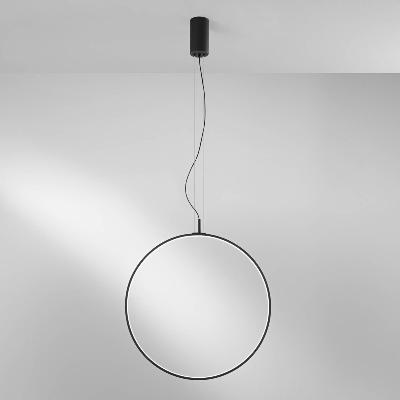 Luce Ambiente Design LED-hänglampa Toorx, svart, Ø 60 cm, metall, CCT