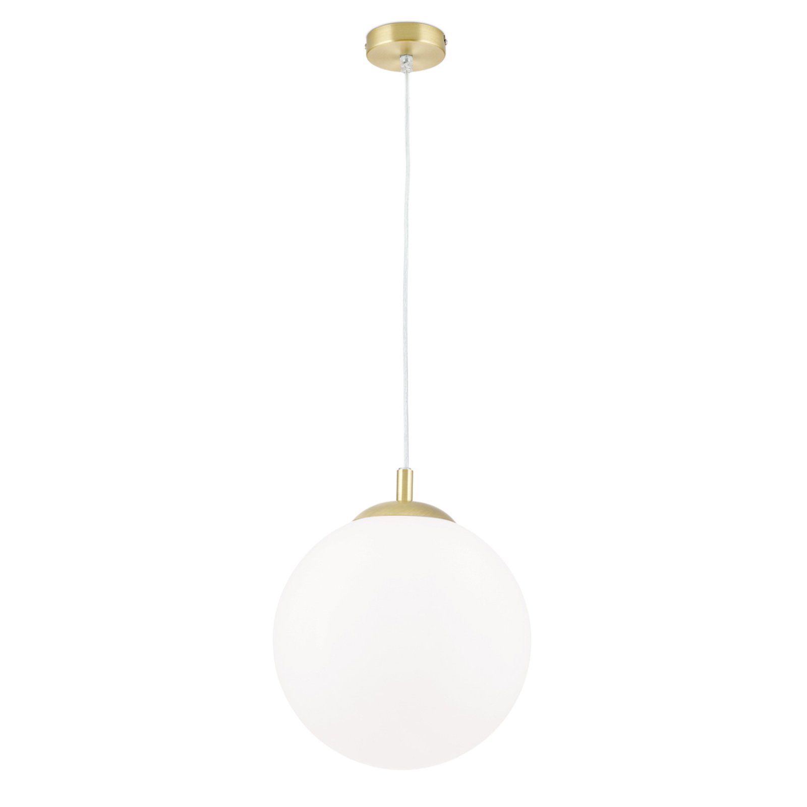 Madis hanging light in matt brass, one-bulb