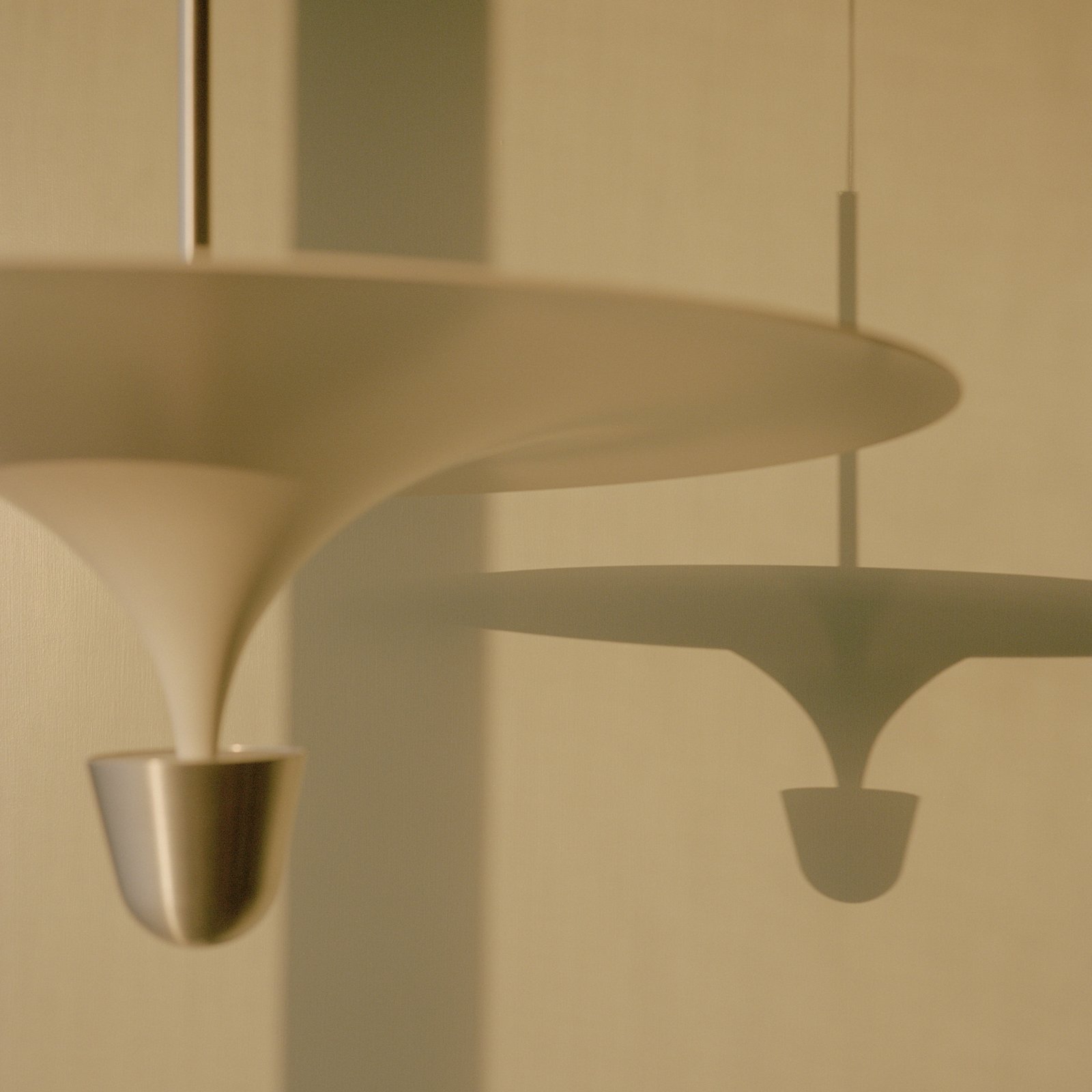 Suspension LED Kantarell, Ø 60 cm, nickel - New Works Suspension LED Kantarell, Ø 60 cm, nickel - New Works