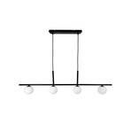 Dyberg Larsen Suspension Alice, noir, métal, 4 lampes