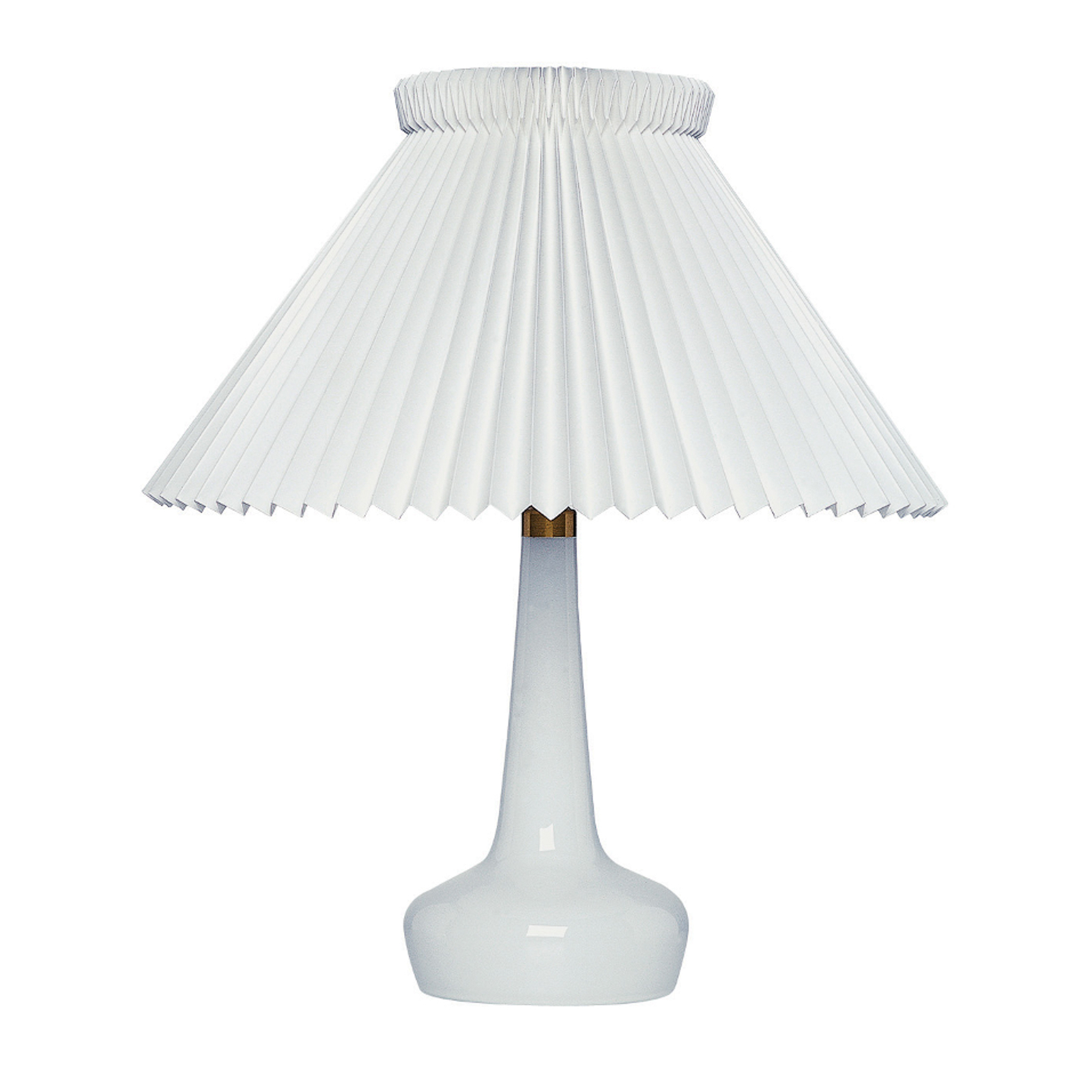 LE KLINT 311 table lamp, white/brass, height 48cm