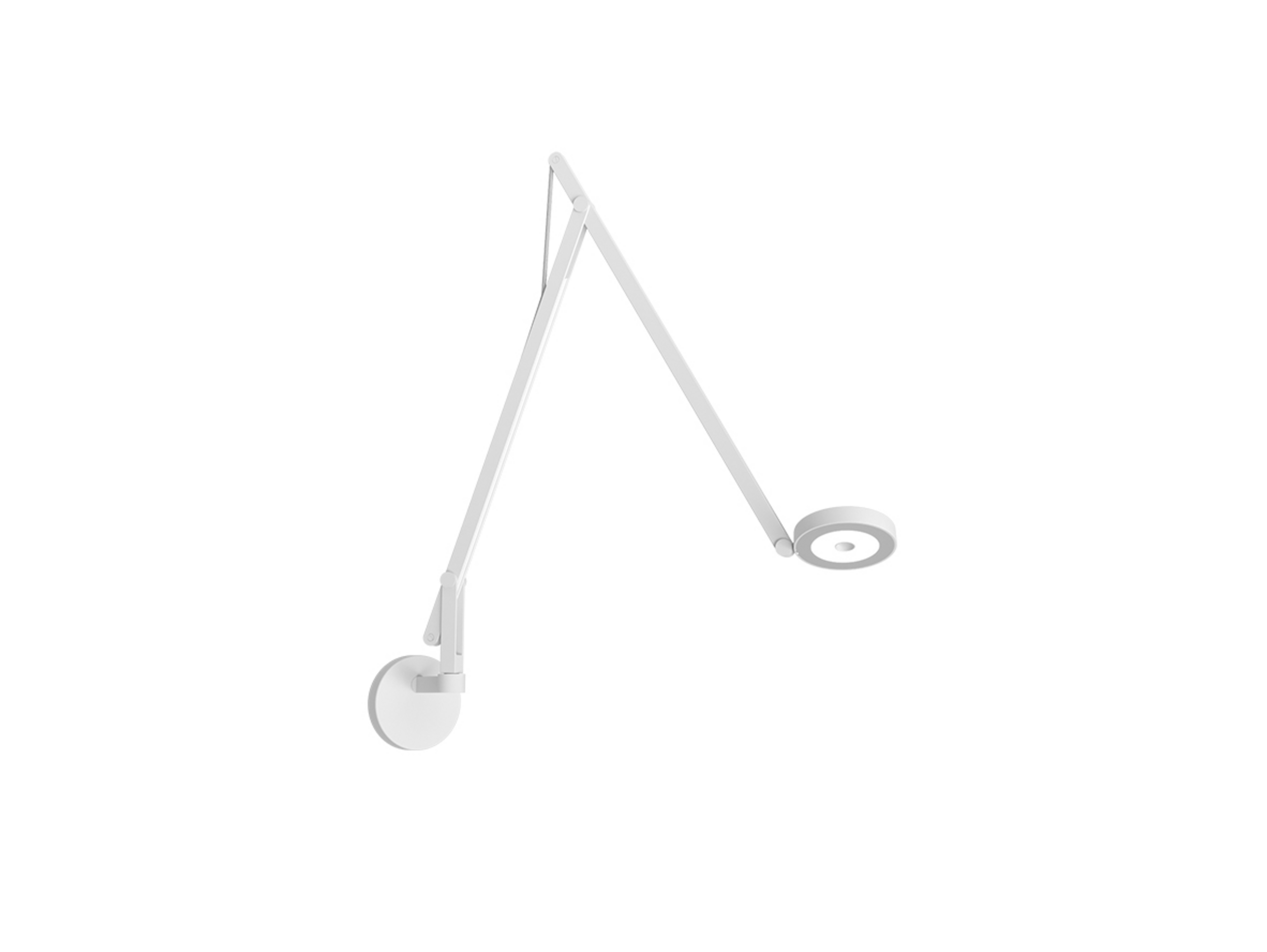 String W2 Applique da Parete DTW Matt White/Silver - Rotaliana
