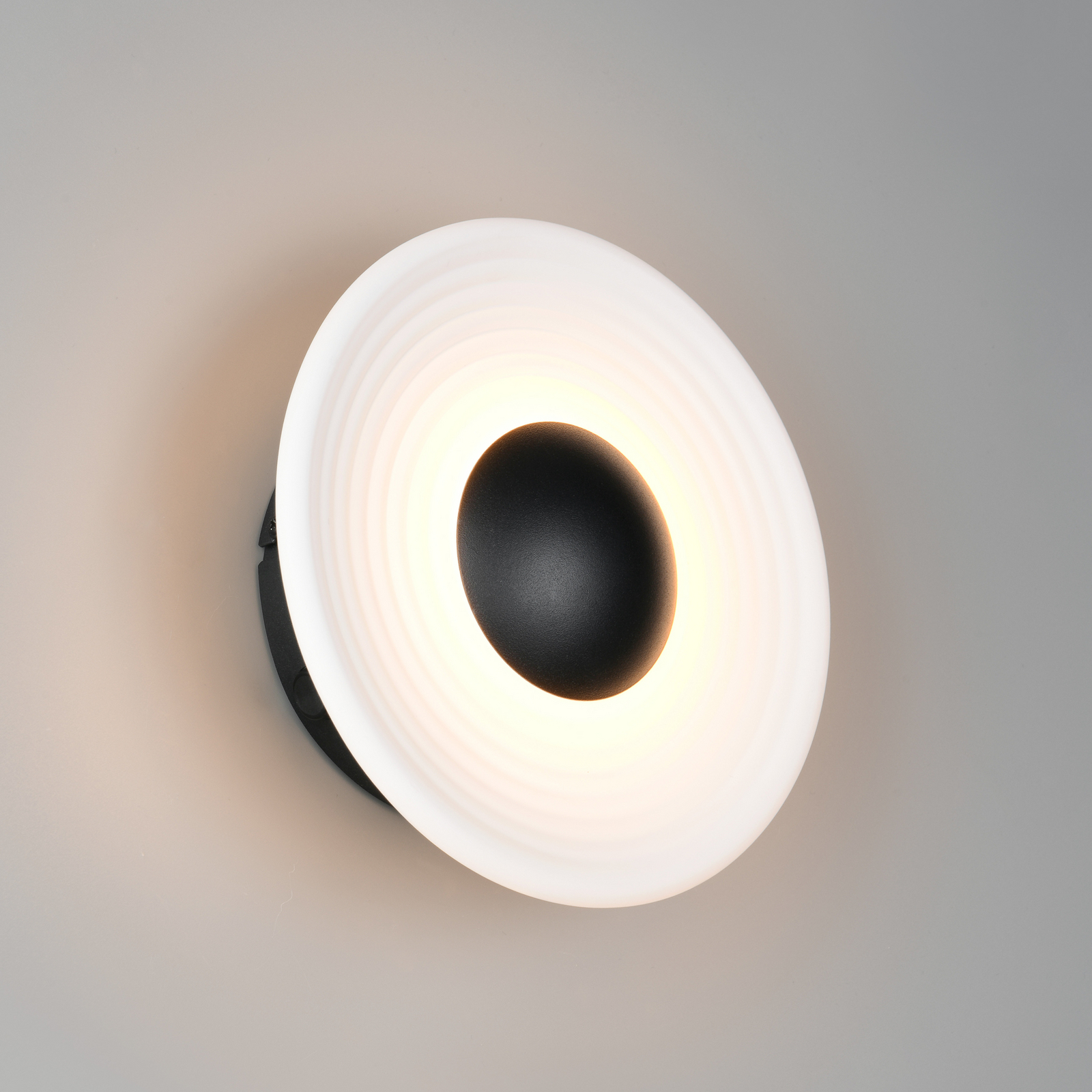 LED sienas lampa „Sirena“, balta, Ø 20 cm, stikls, CCT LED sienas lampa „Sirena“, balta, Ø 20 cm, stikls, CCT